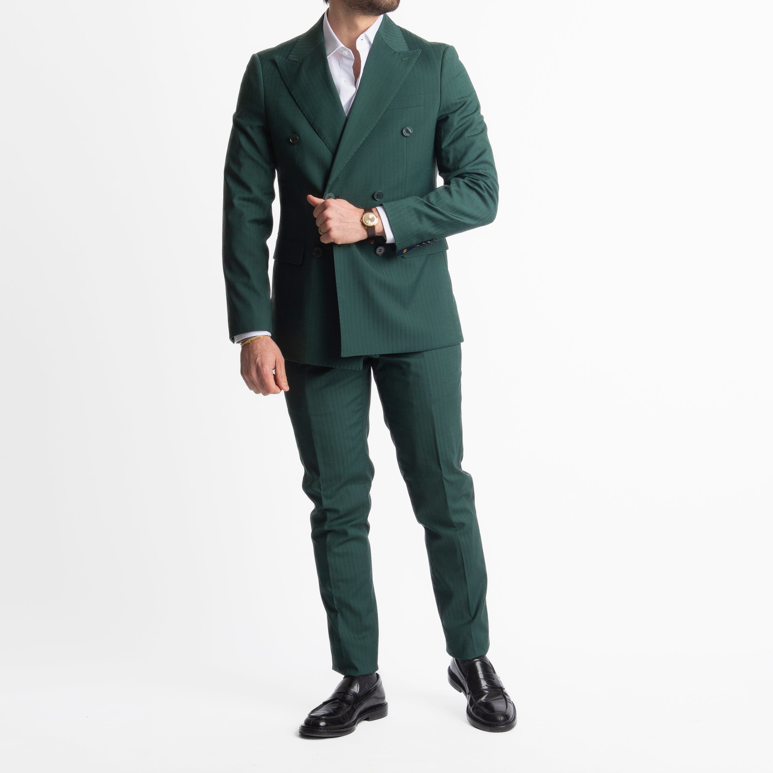 Abito Doppiopetto Solaro Verde Loden