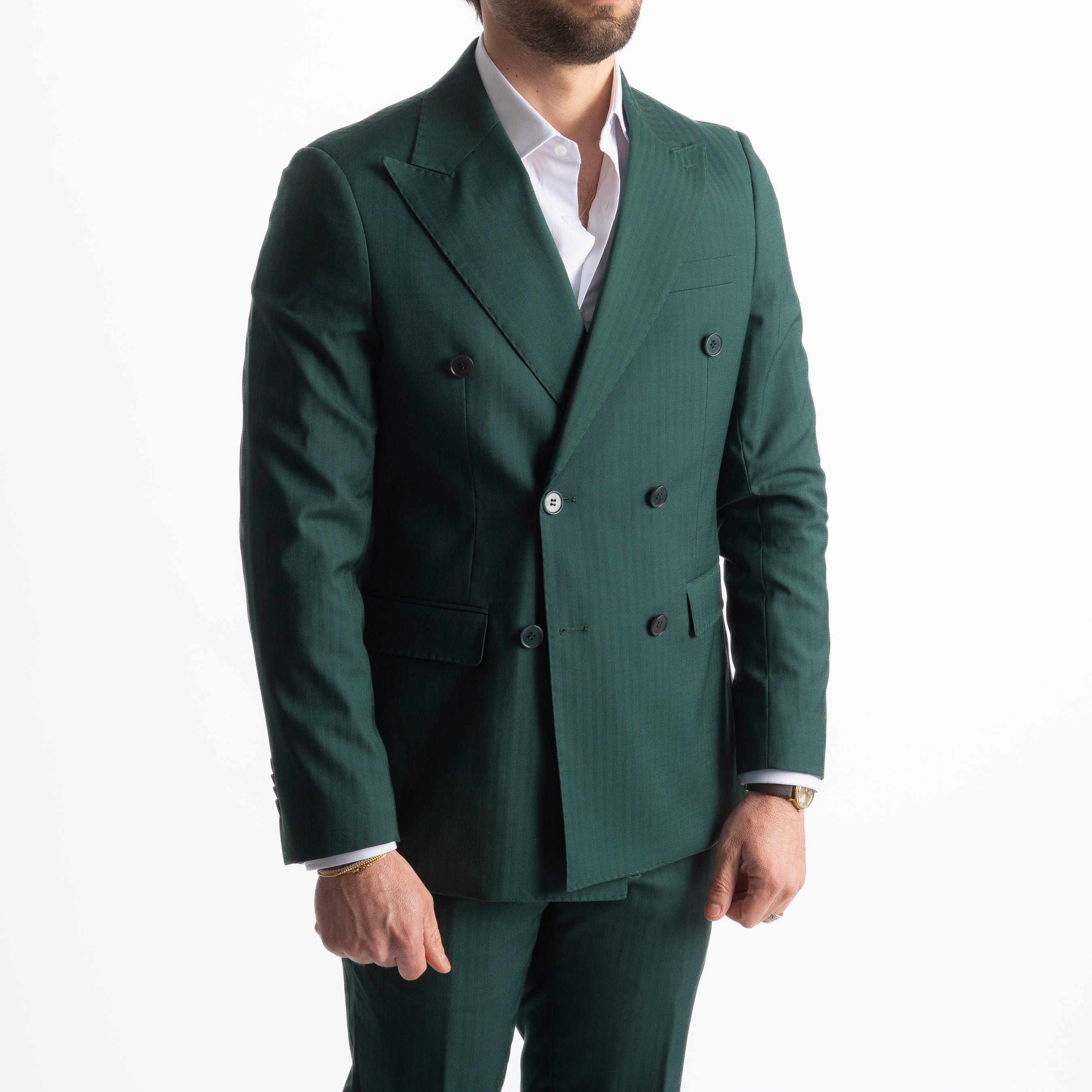 Abito Doppiopetto Solaro Verde Loden