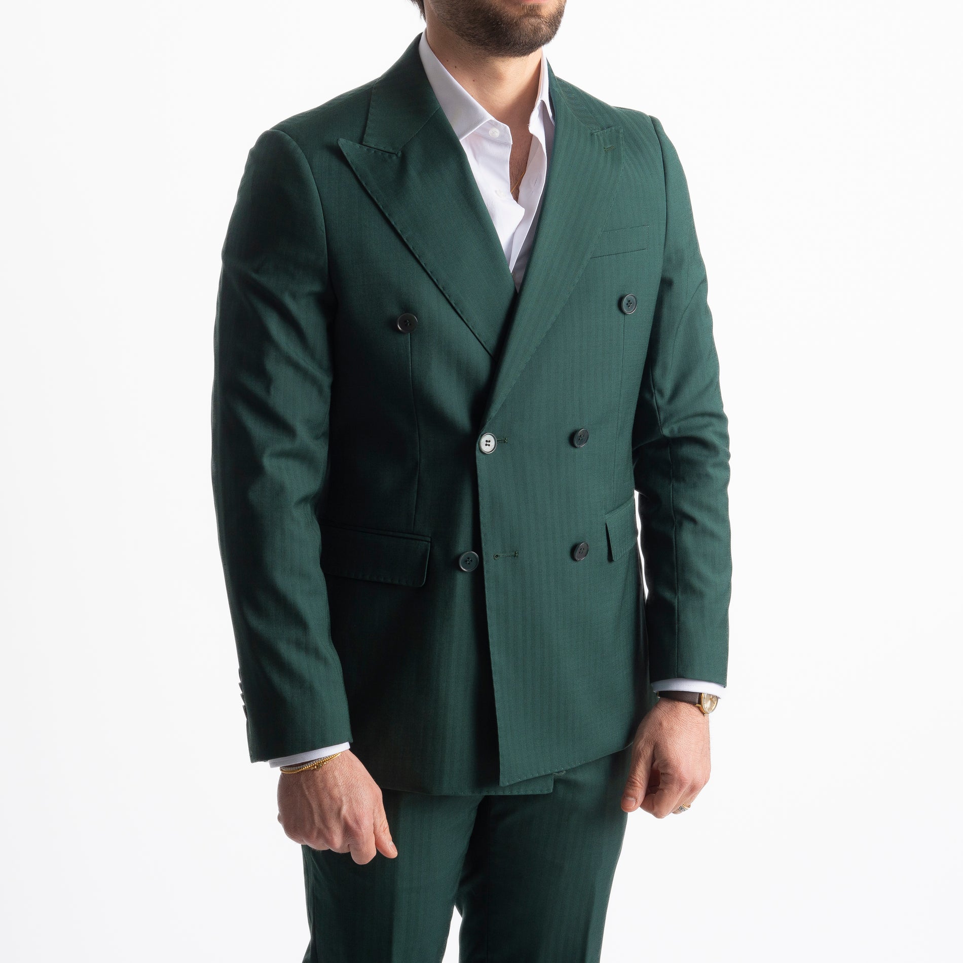 Abito Doppiopetto Solaro Verde Loden