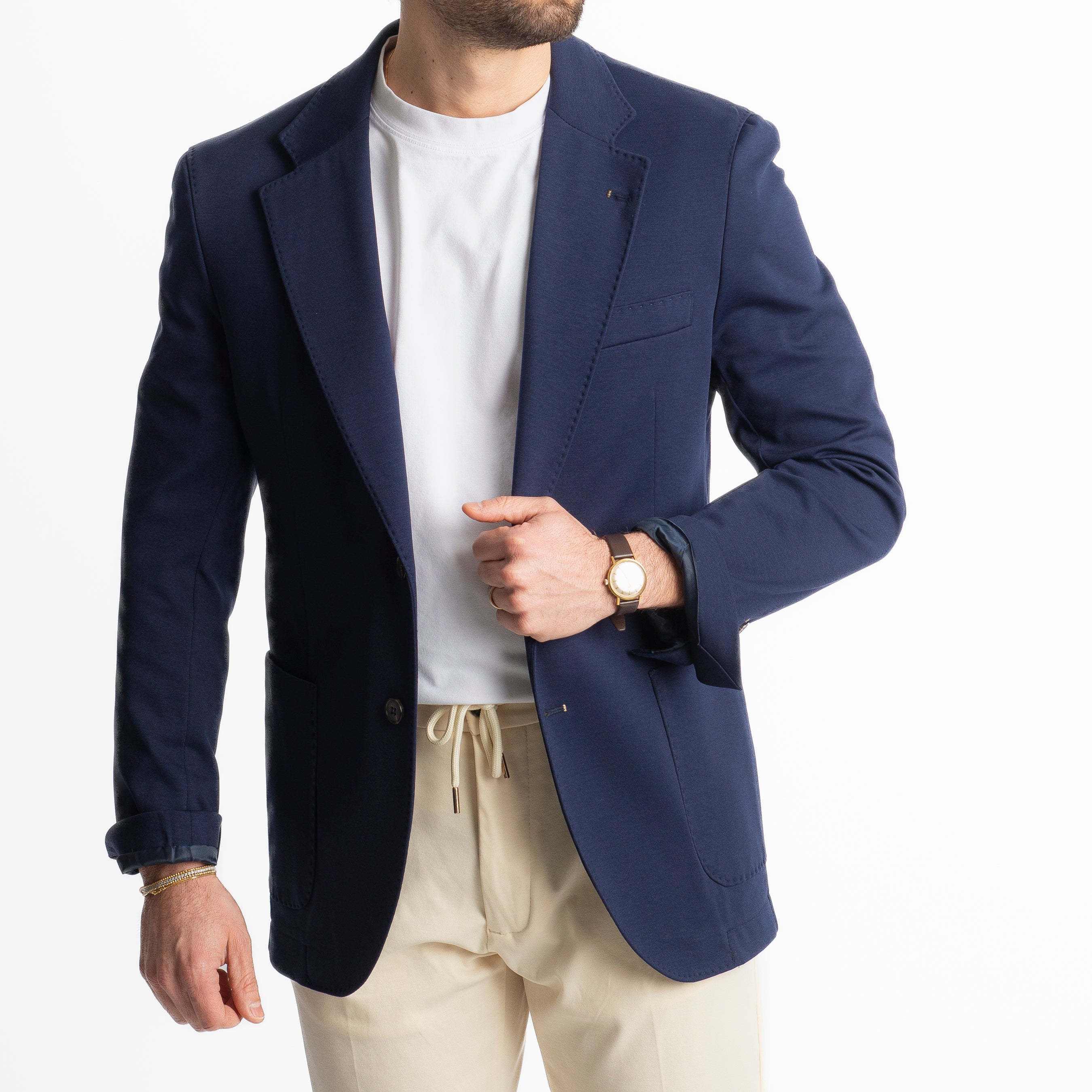 Giacca Monopetto Punto Milano Blu