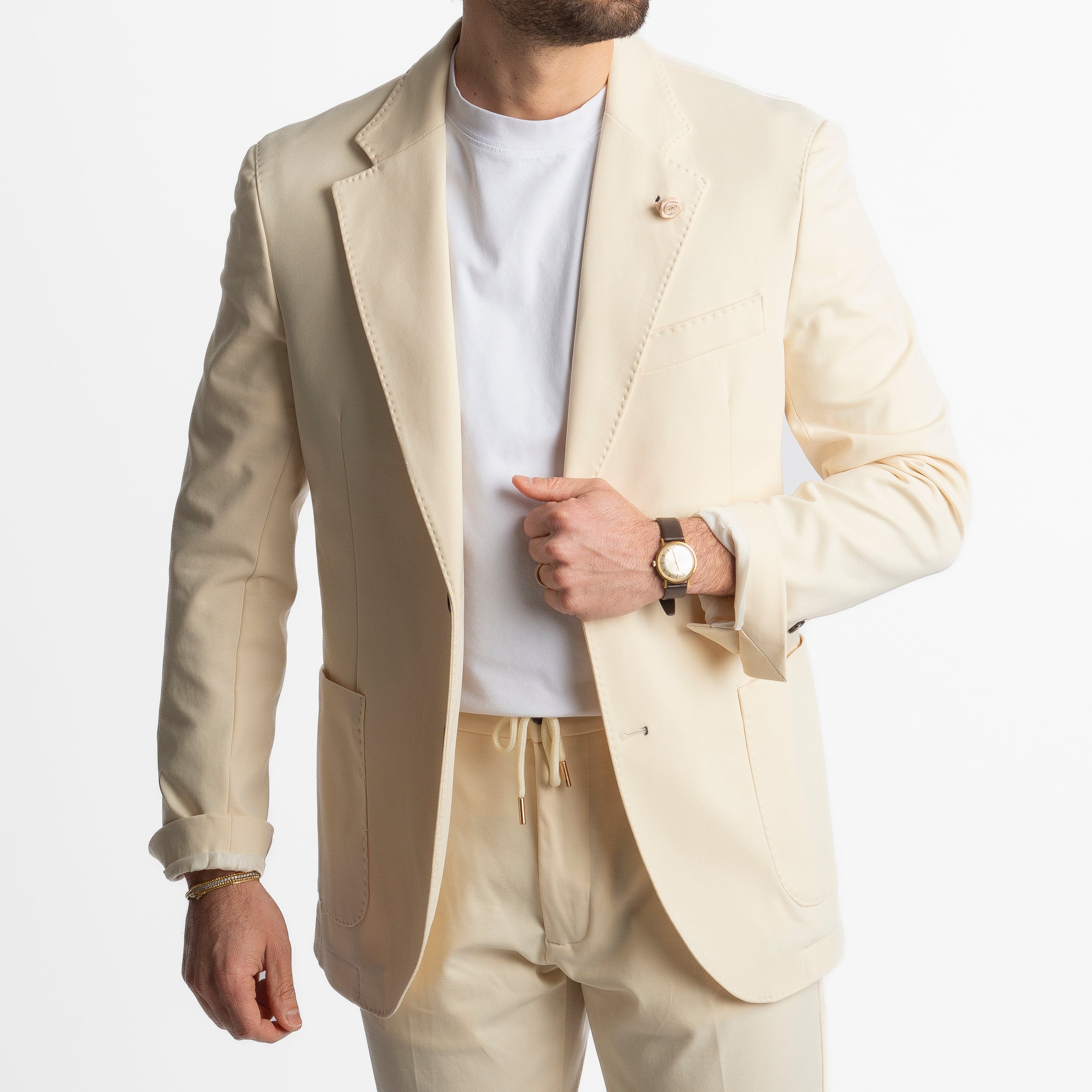 Giacca Monopetto Punto Milano Burro