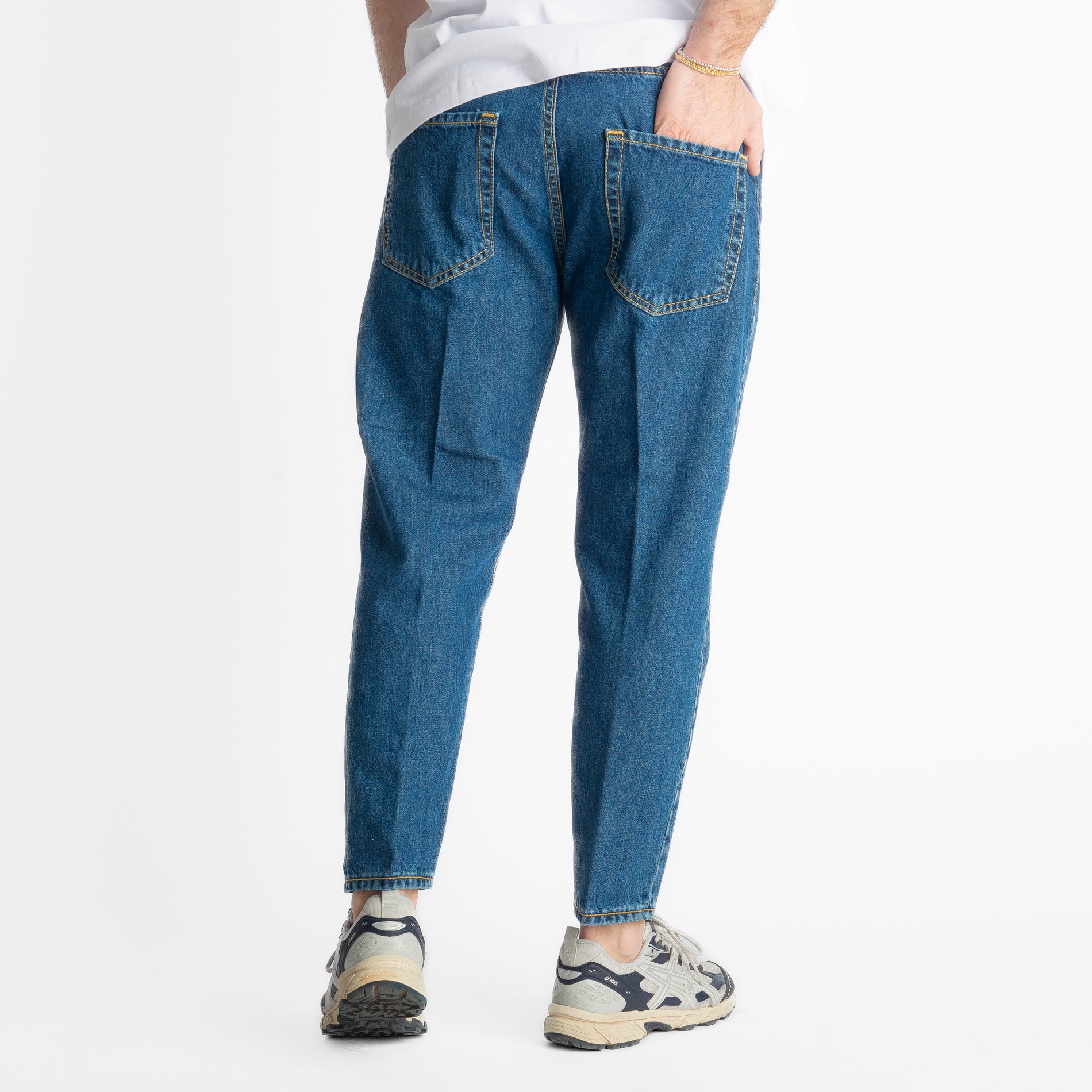 Jeans Carrot Fit Blu Heritage