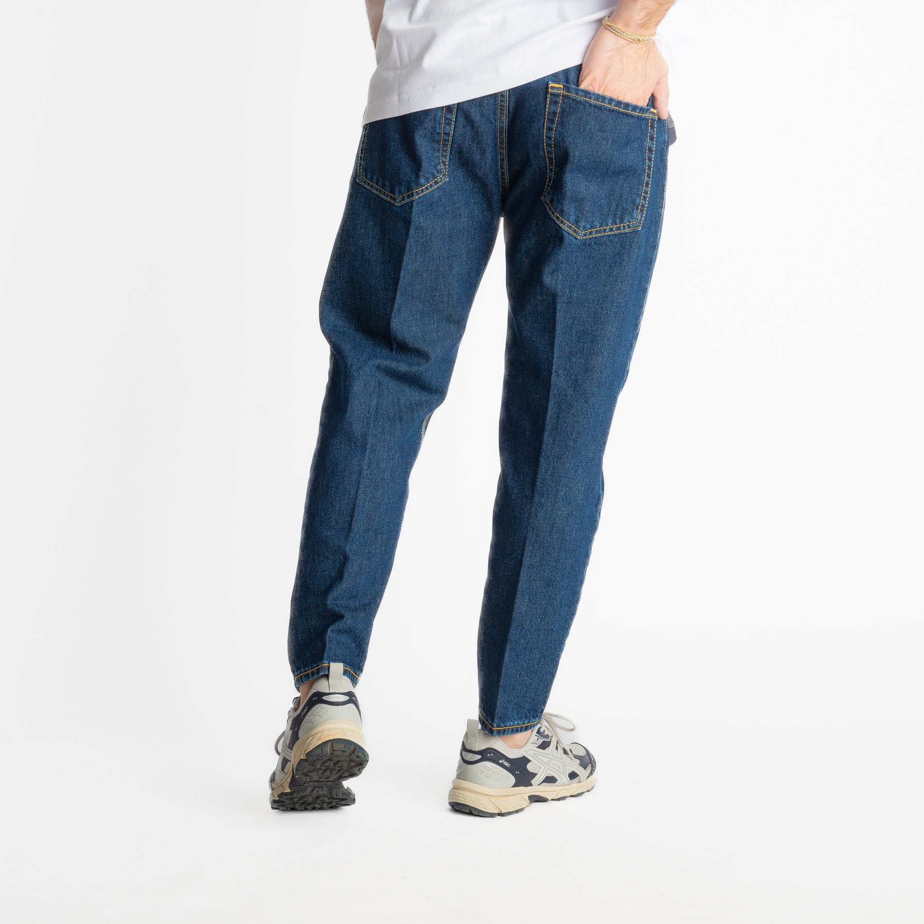 Jeans Carrot Fit Midnight Blue - Cotone Mercerizzato