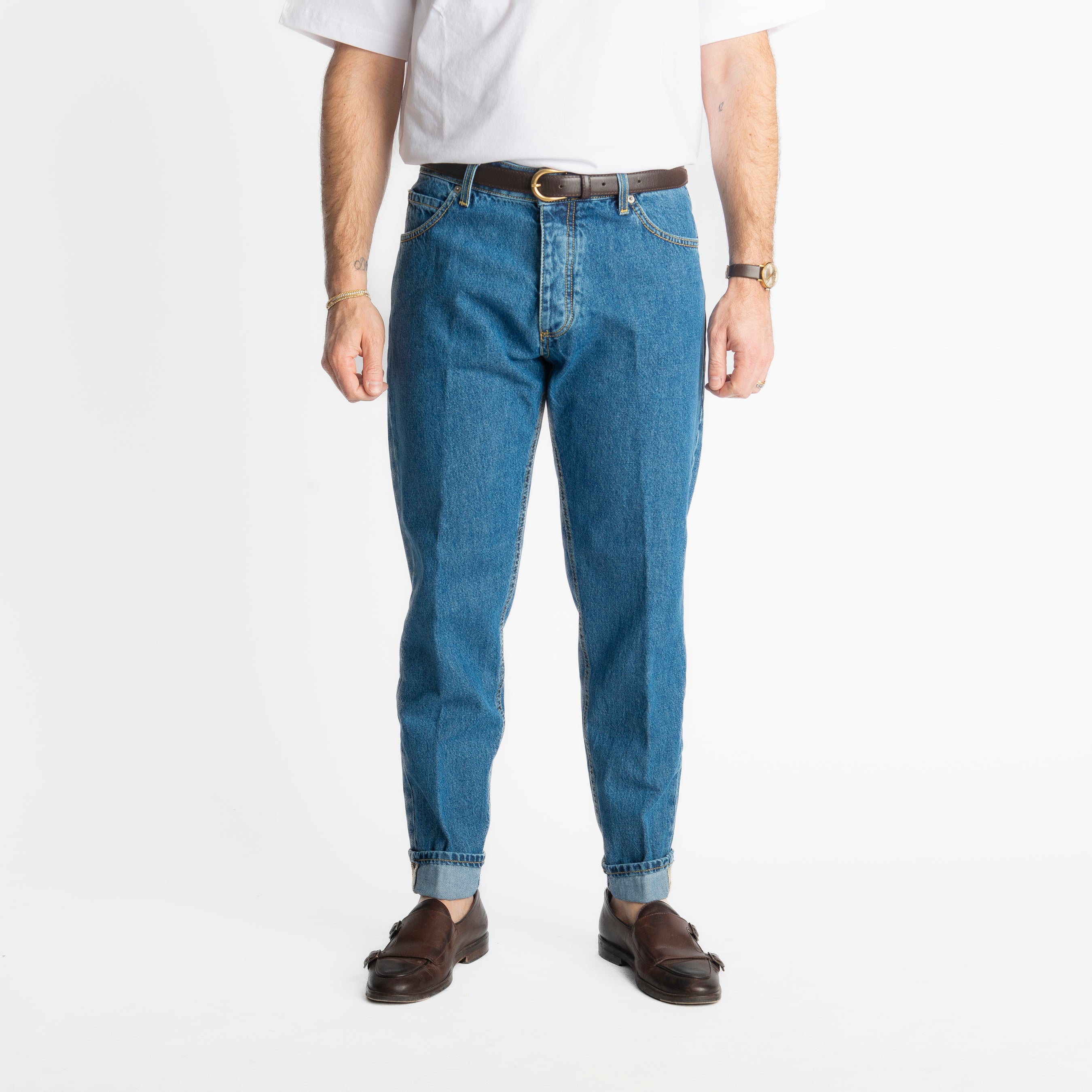 Jeans Straight Fit Blu Heritage