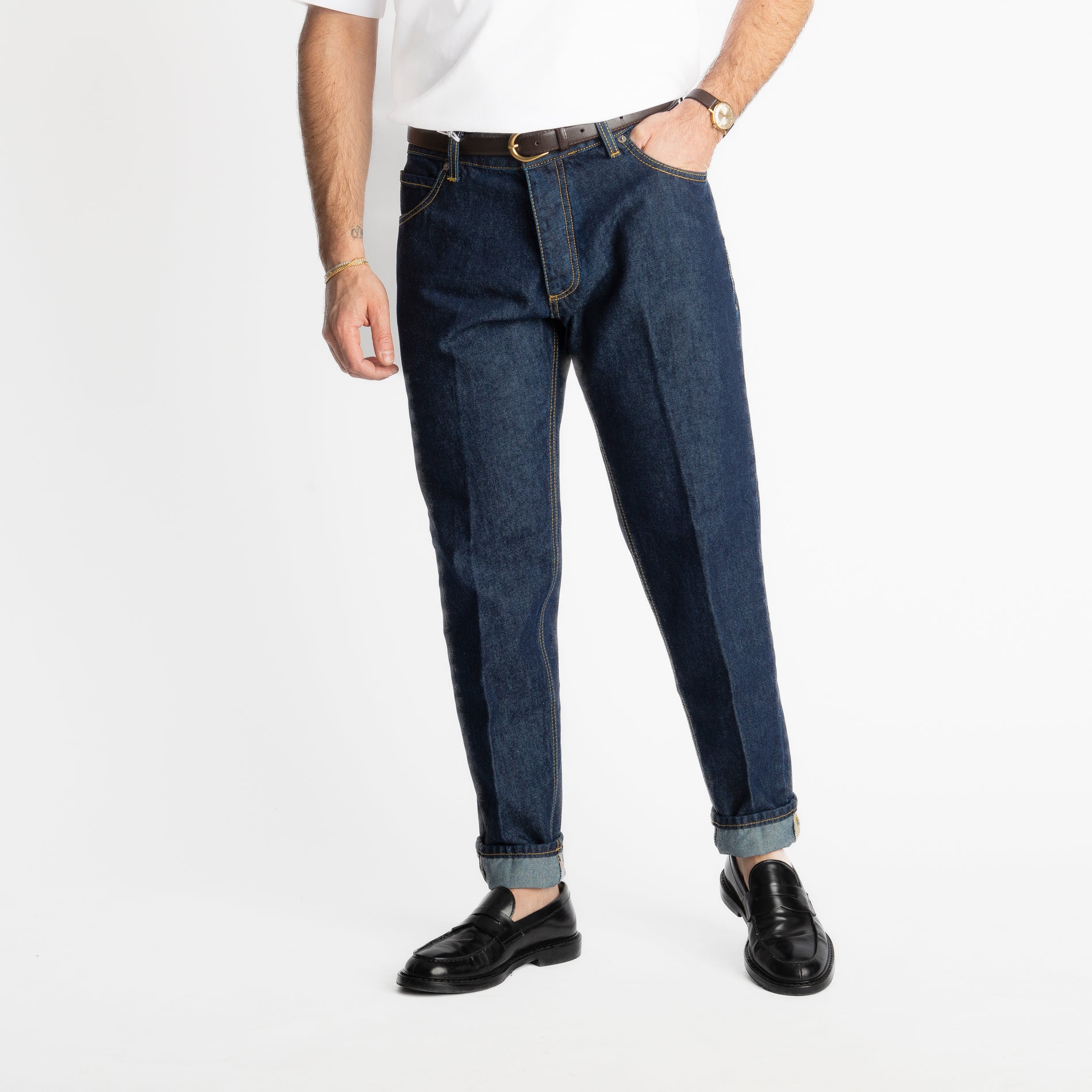 Jeans Straight Fit Dark Blue