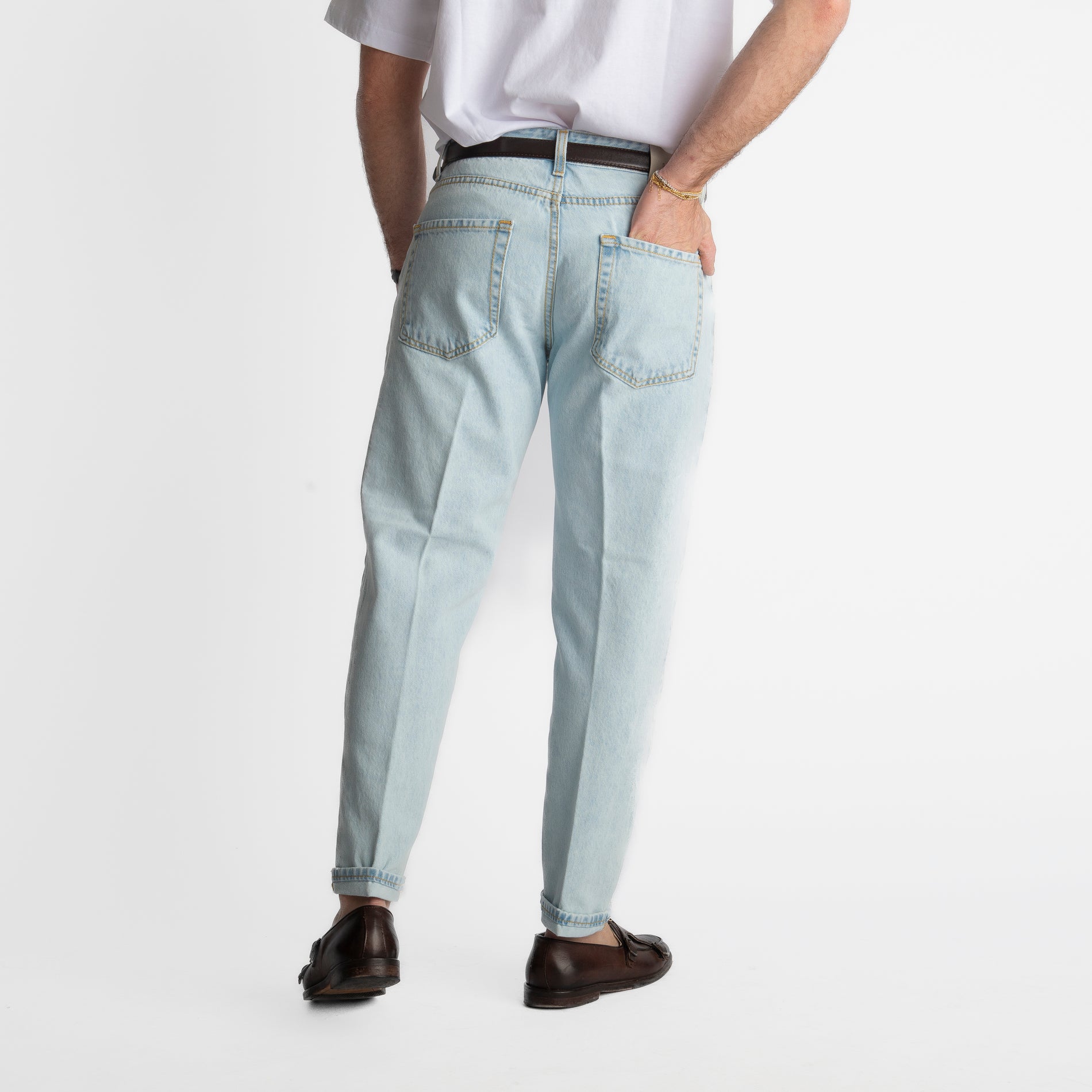 Jeans Straight Fit Blu Ice