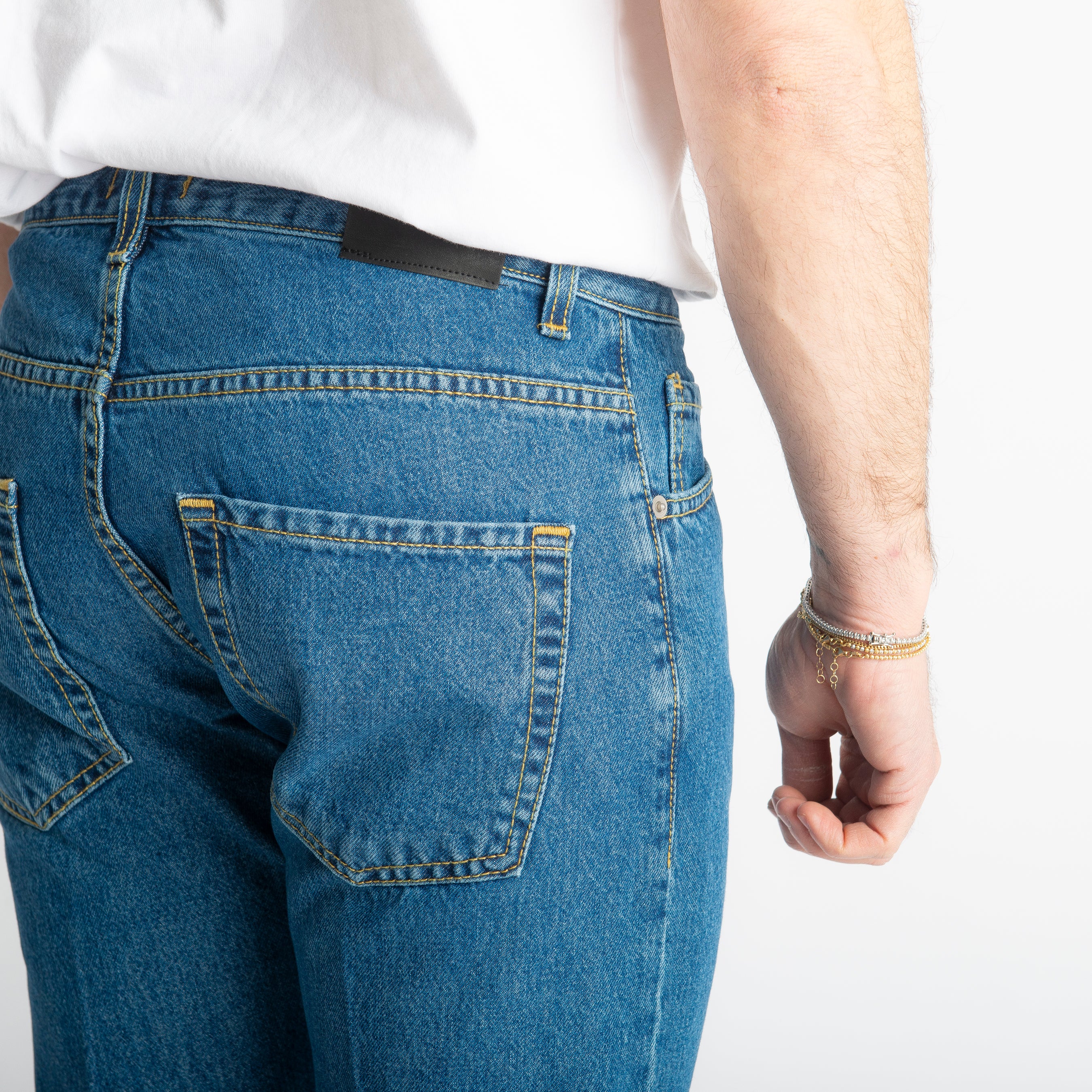 Jeans Slim Fit Blu Heritage – Cotone Mercerizzato