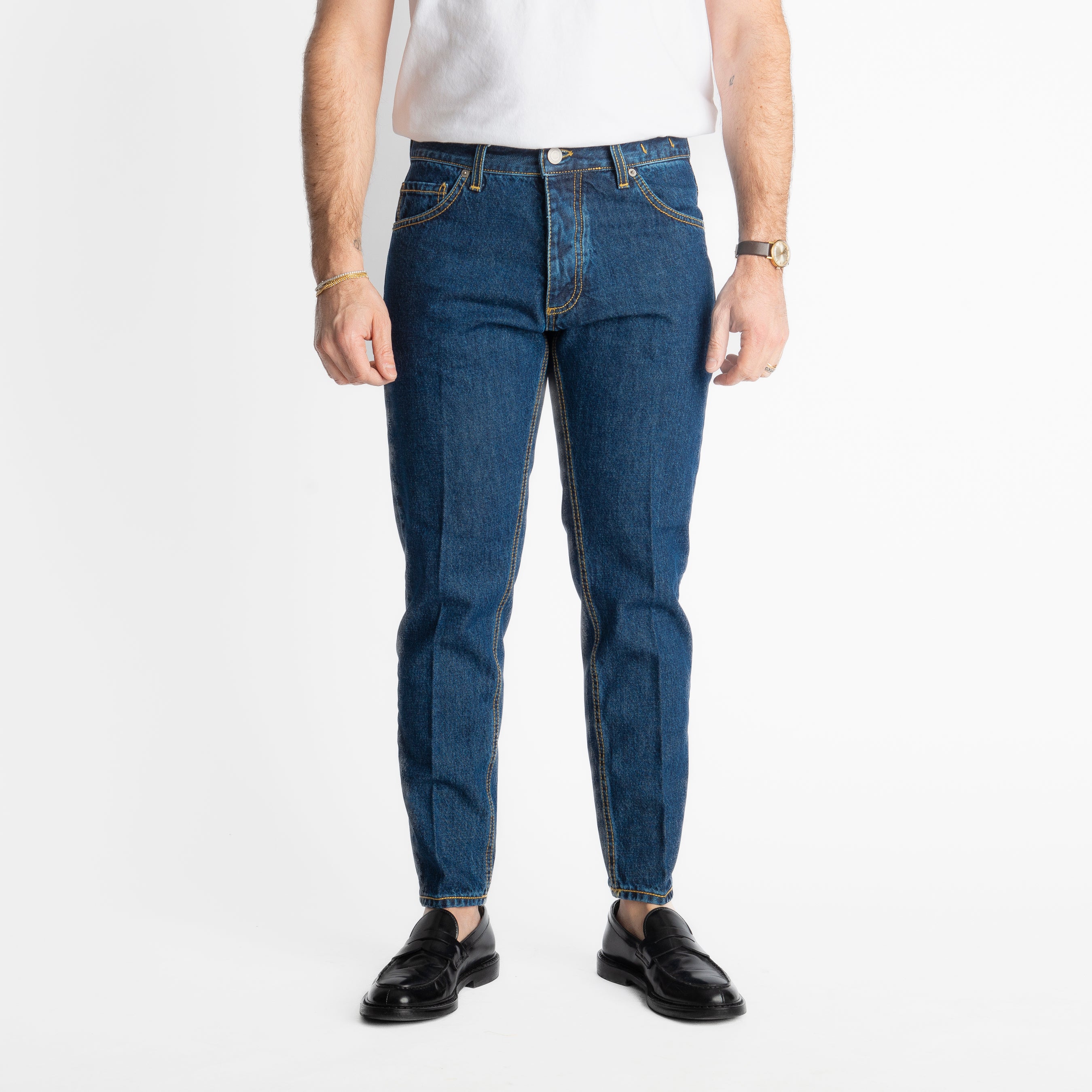 Jeans Slim Fit Midnight Blue – Cotone Mercerizzato