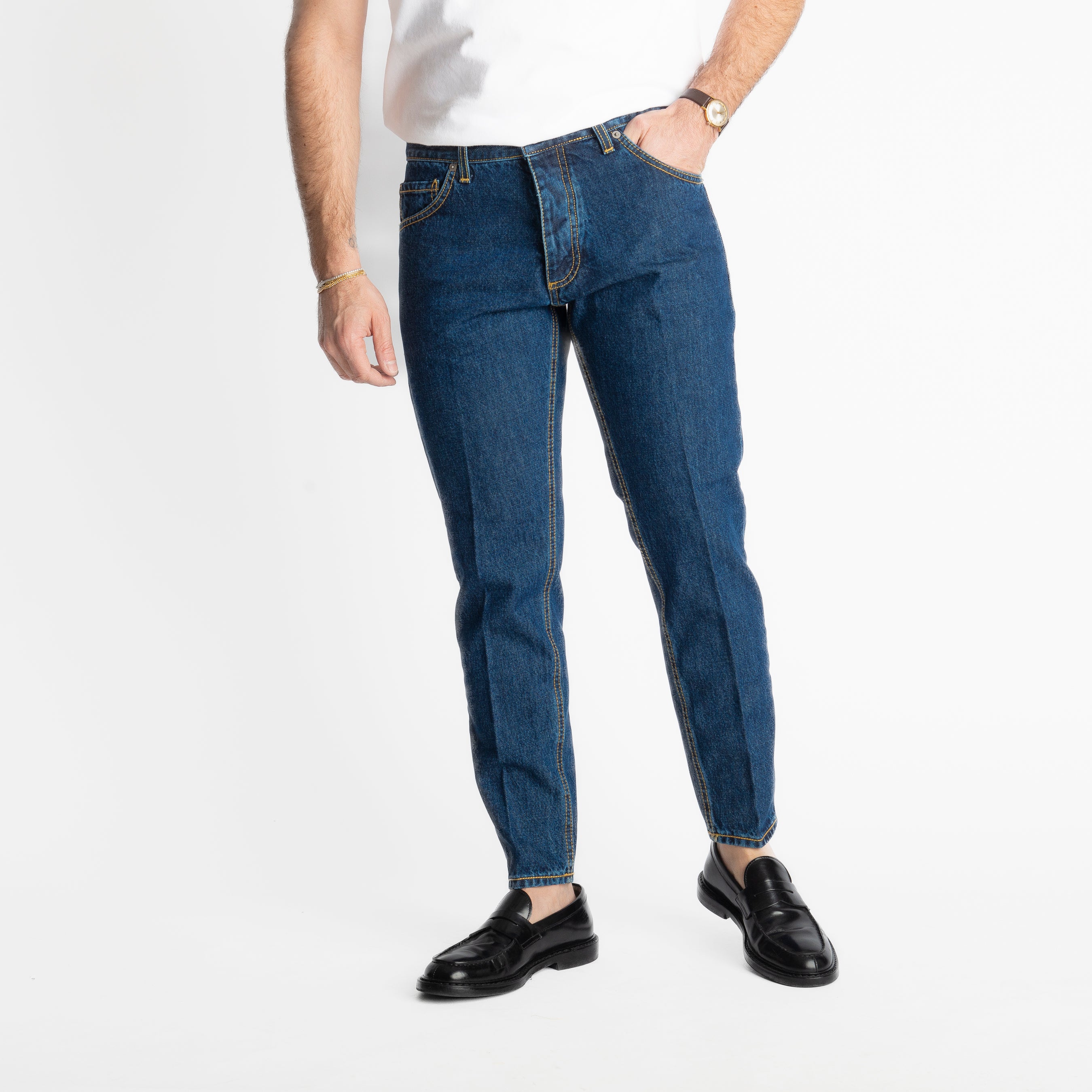 Jeans Slim Fit Midnight Blue – Cotone Mercerizzato