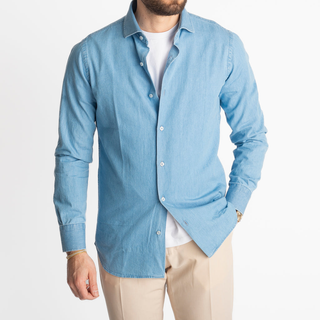 Camicia Denim Azzurro