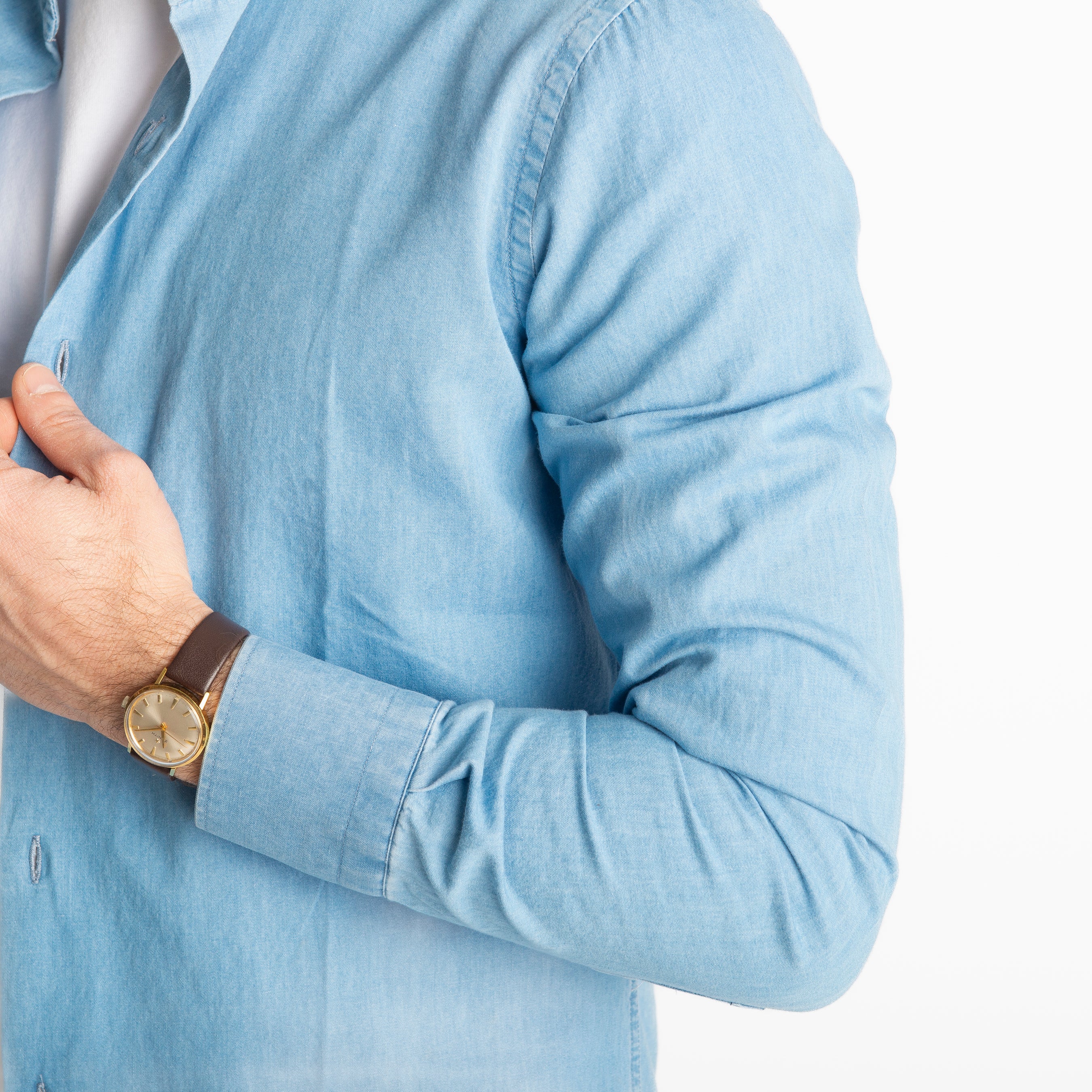 Camicia Denim Azzurro