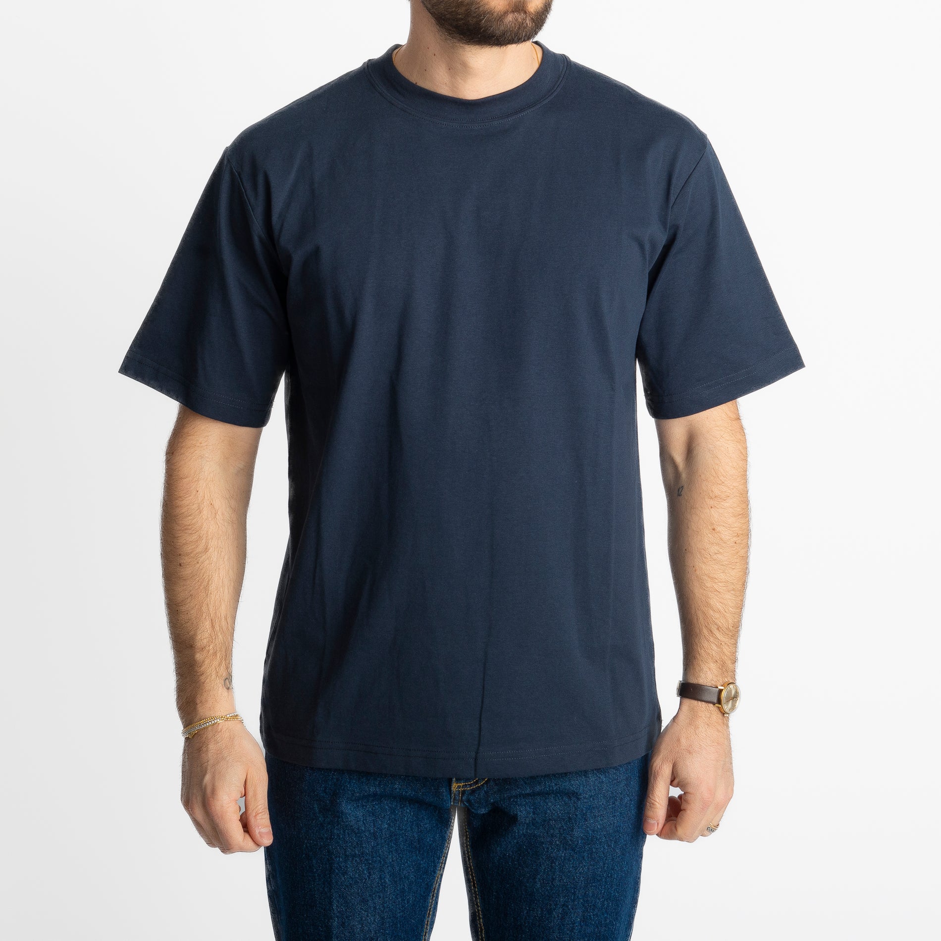 T-shirt Regular in Cotone Blu