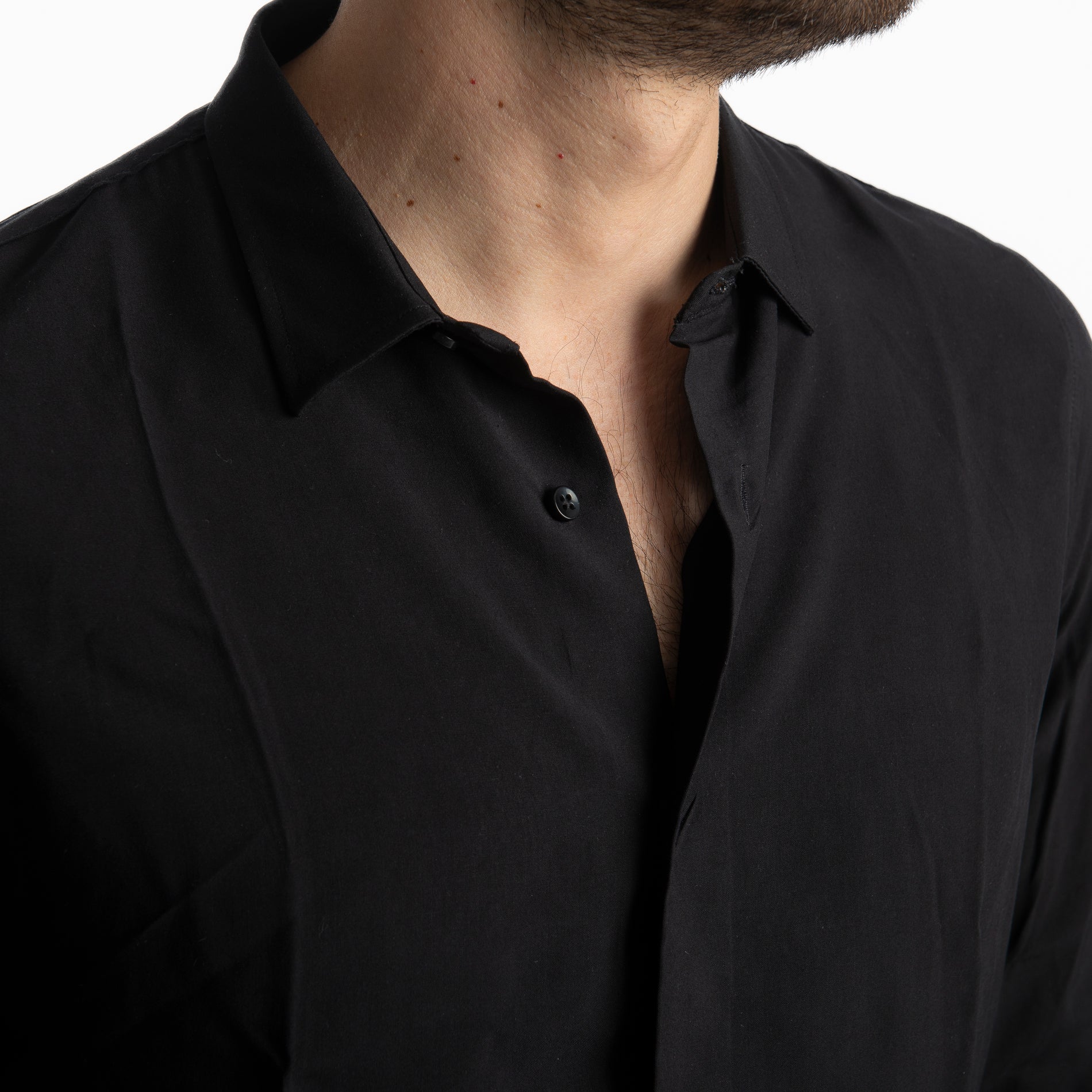 Camicia in Viscosa Nera