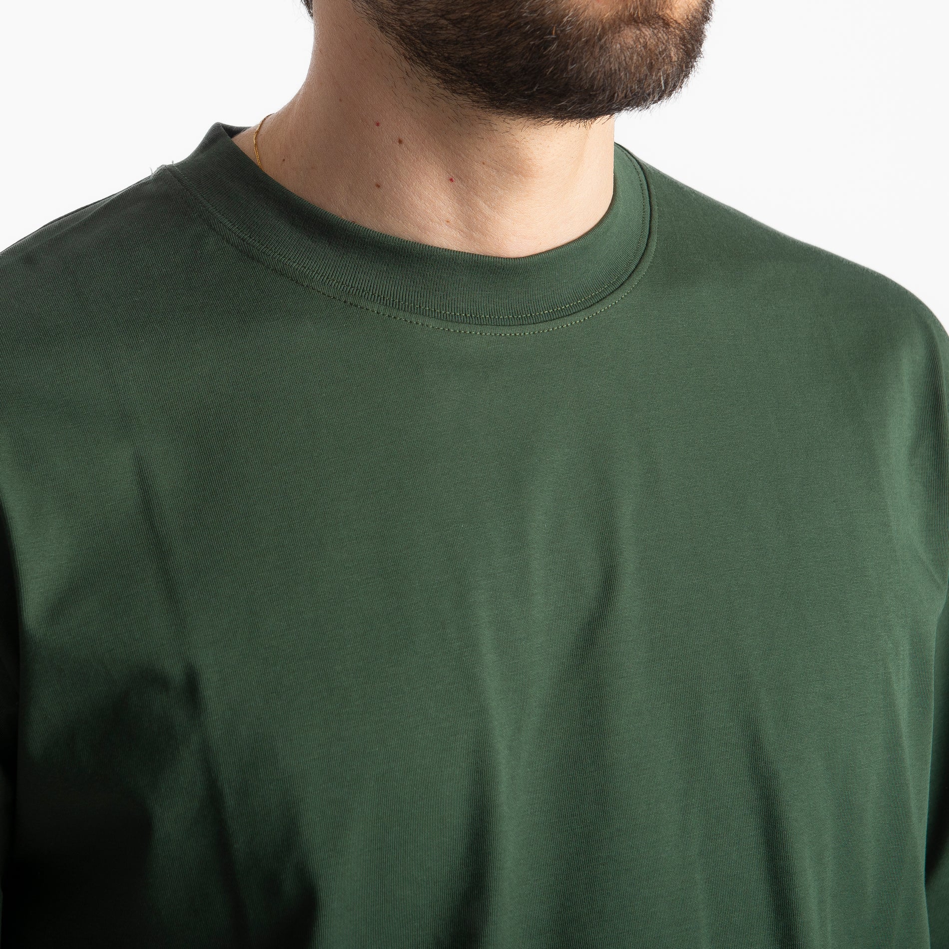 T-shirt Regular in Cotone Verde