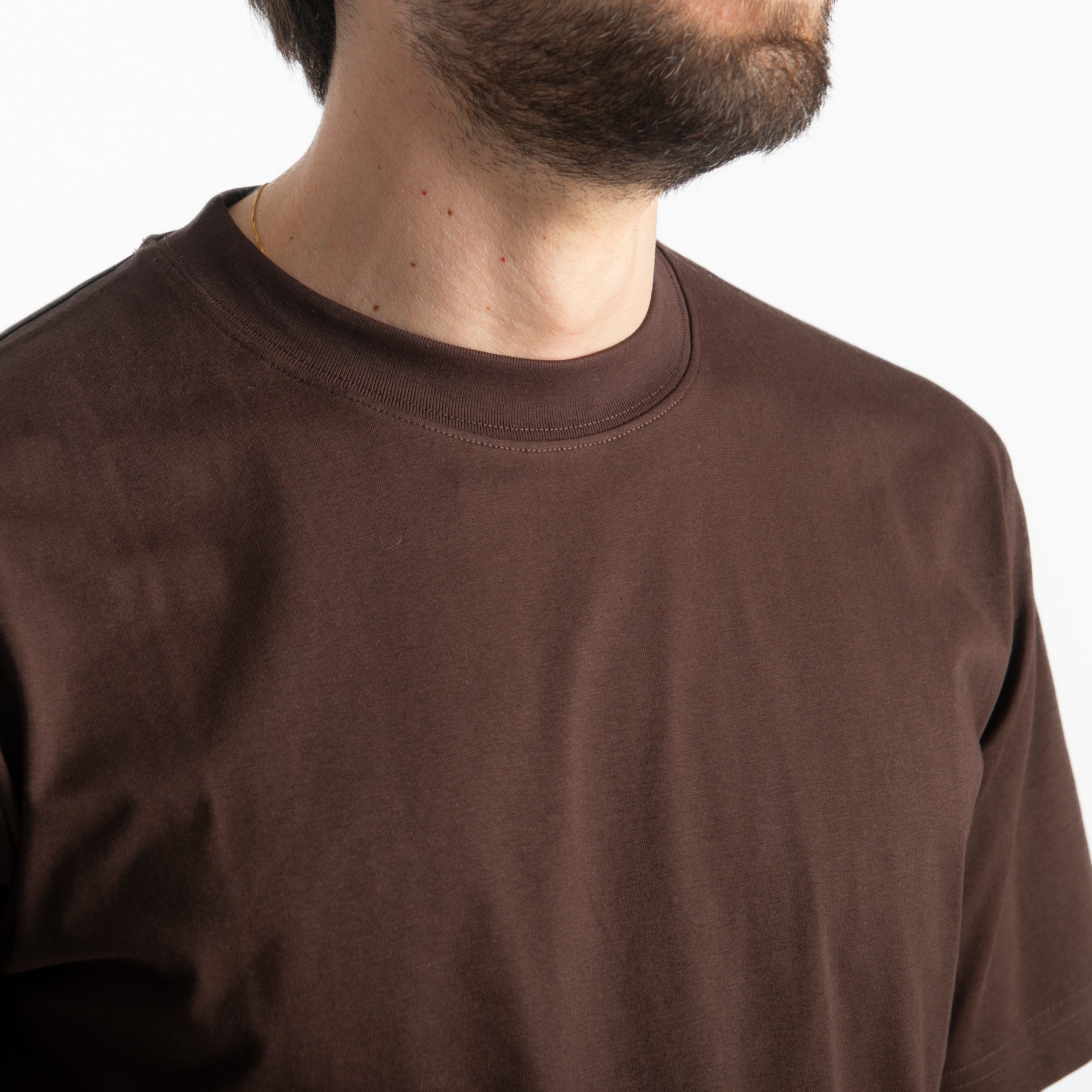 T-shirt Regular in Cotone Testa di Moro