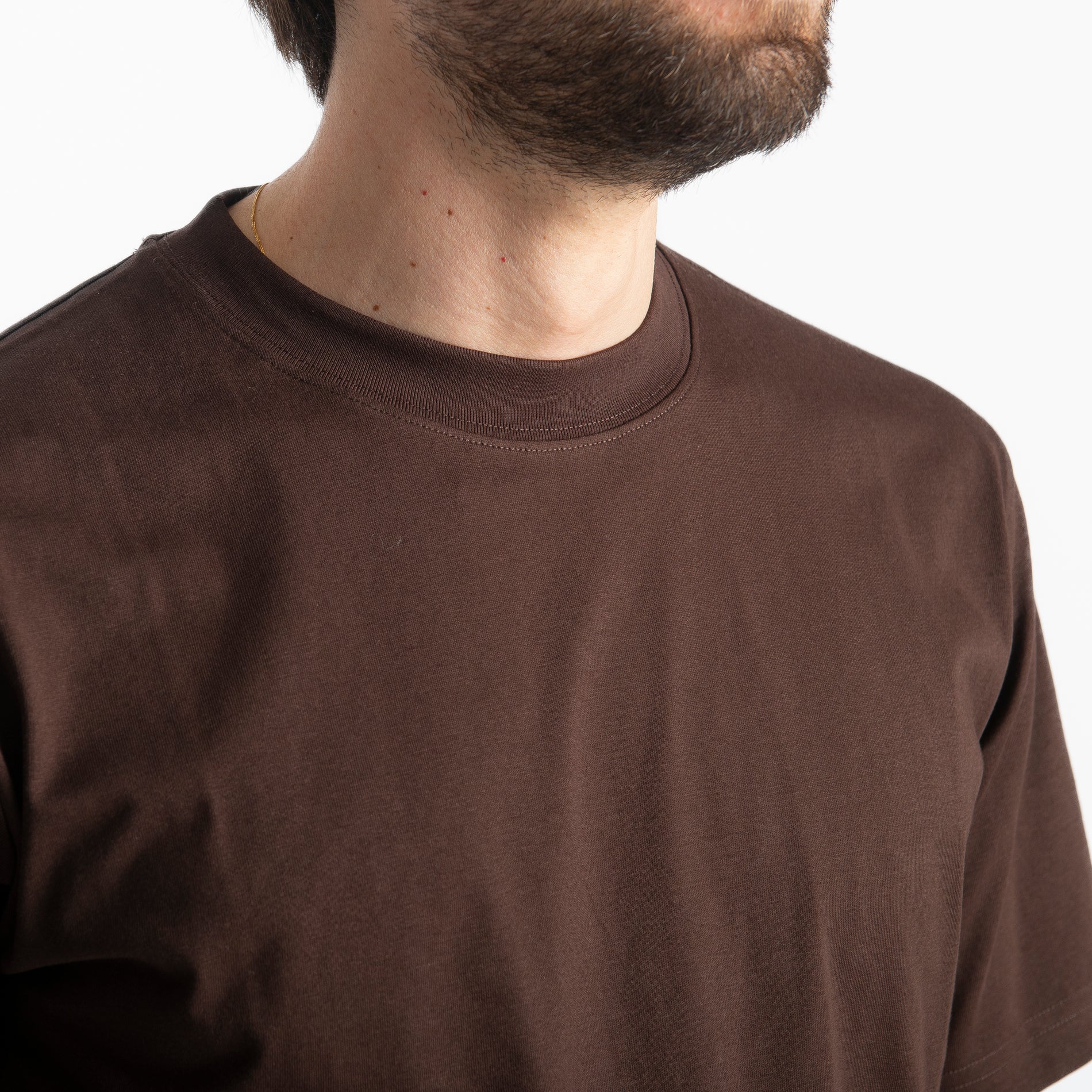 T-shirt Regular in Cotone Testa di Moro