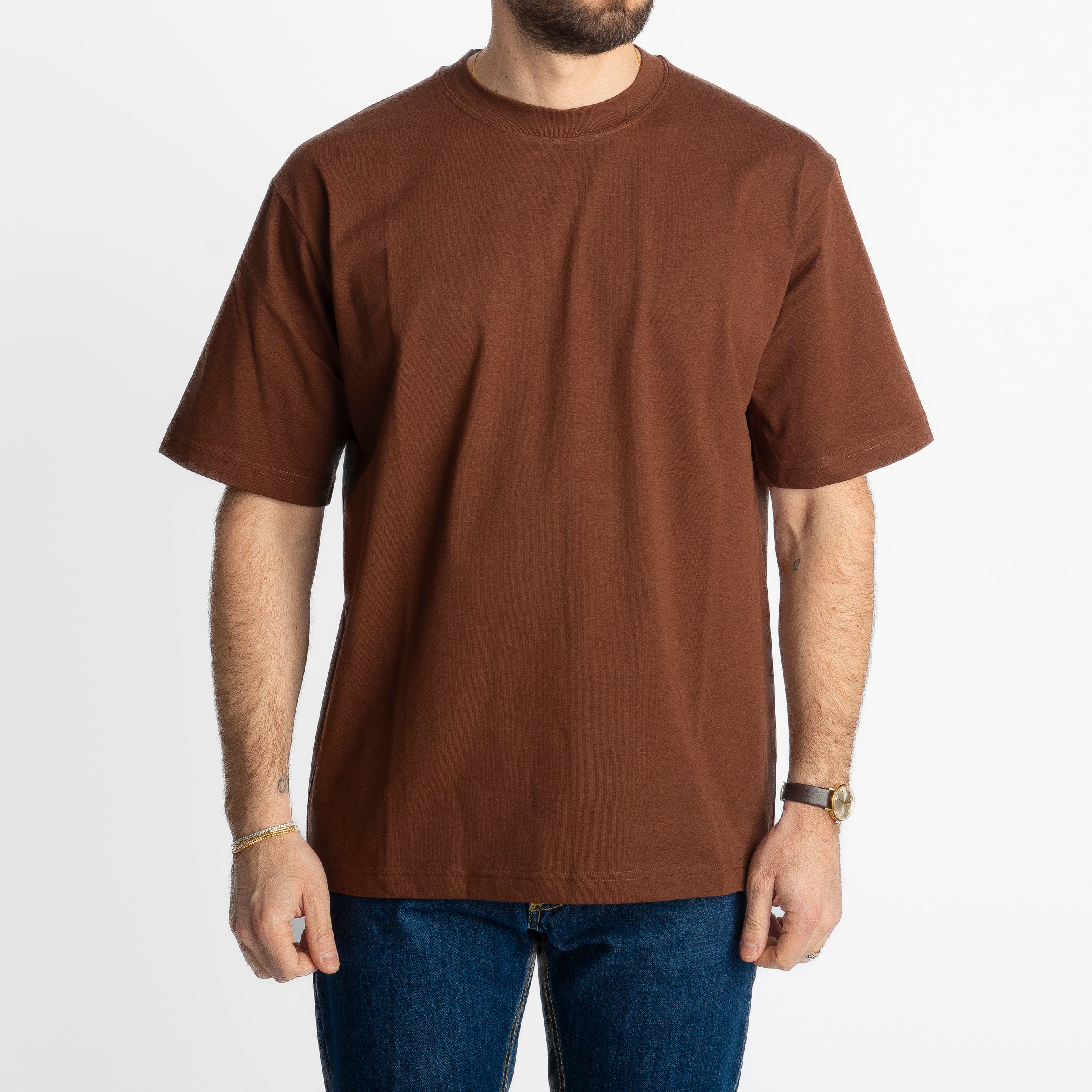 T-shirt Regular in Cotone Terra