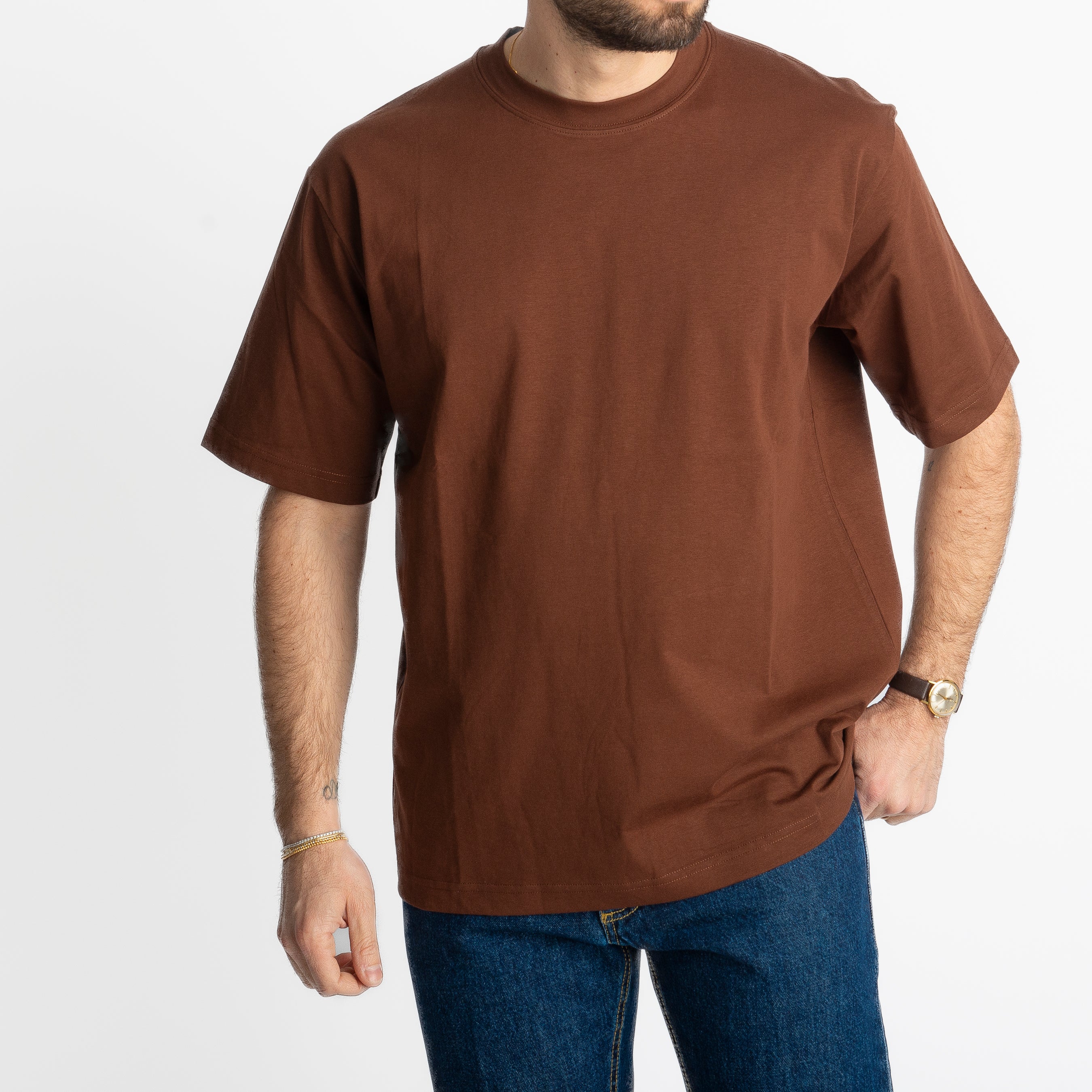 T-shirt Regular in Cotone Terra