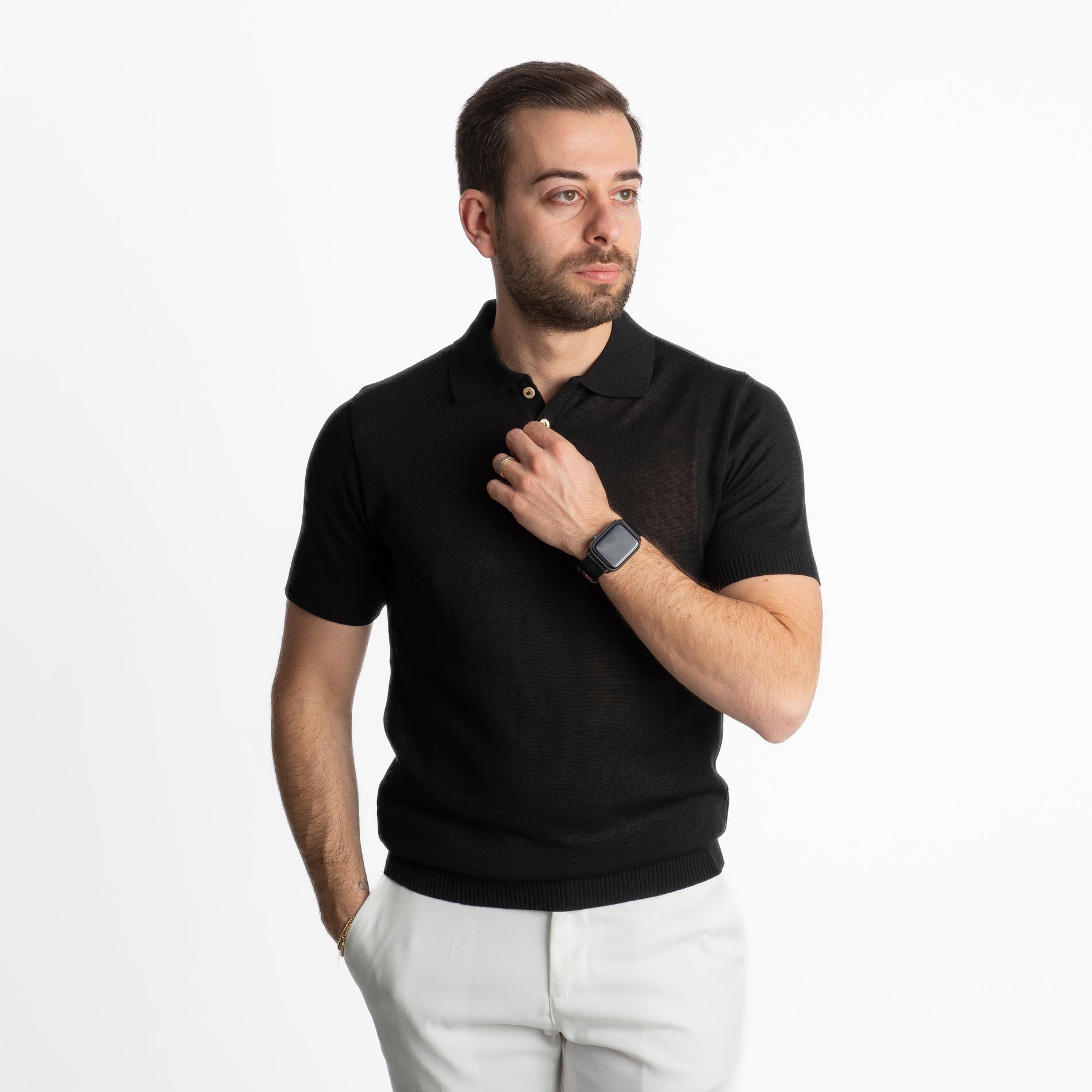 Polo Uomo Canarie Nera
