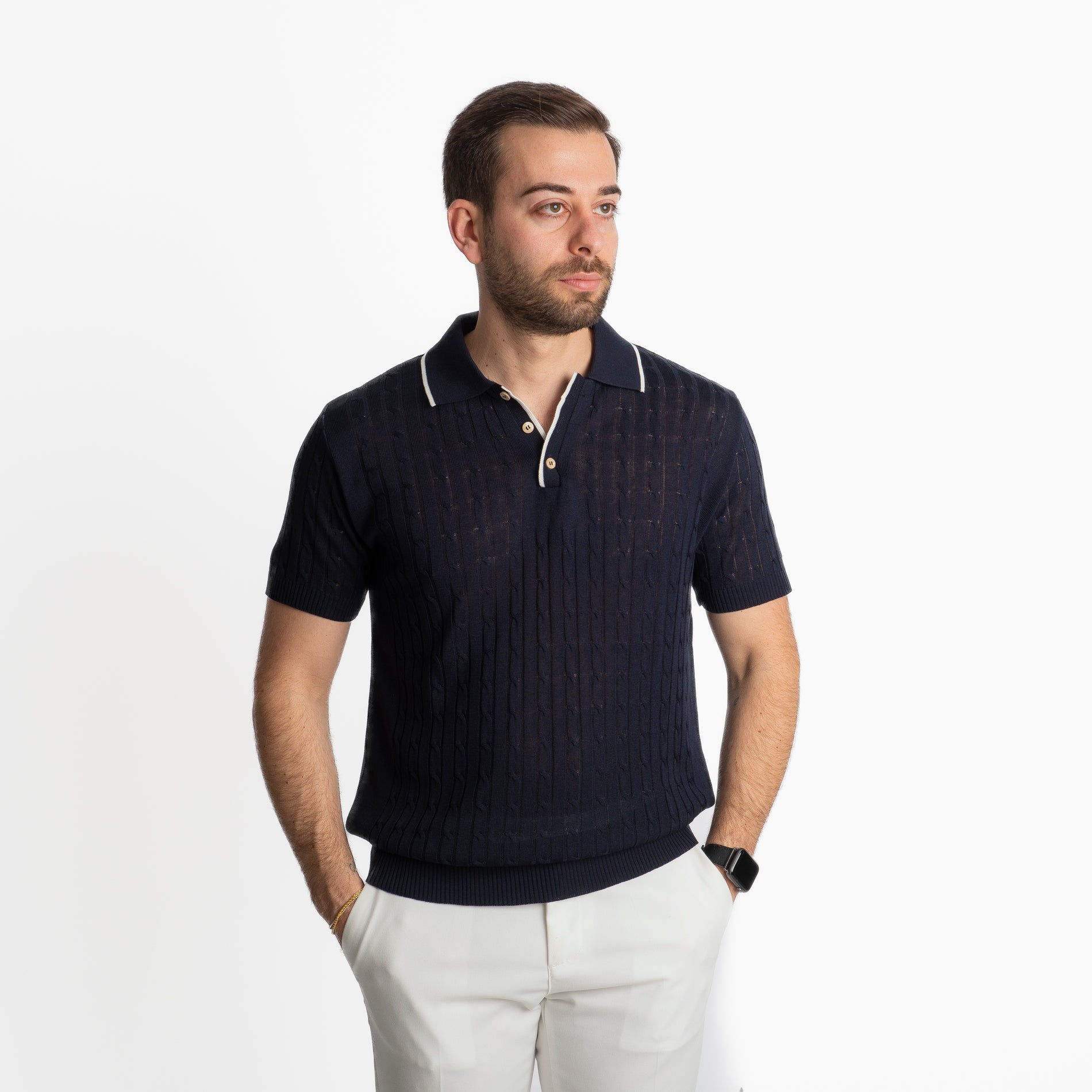 Polo in Filo Sassari Blu