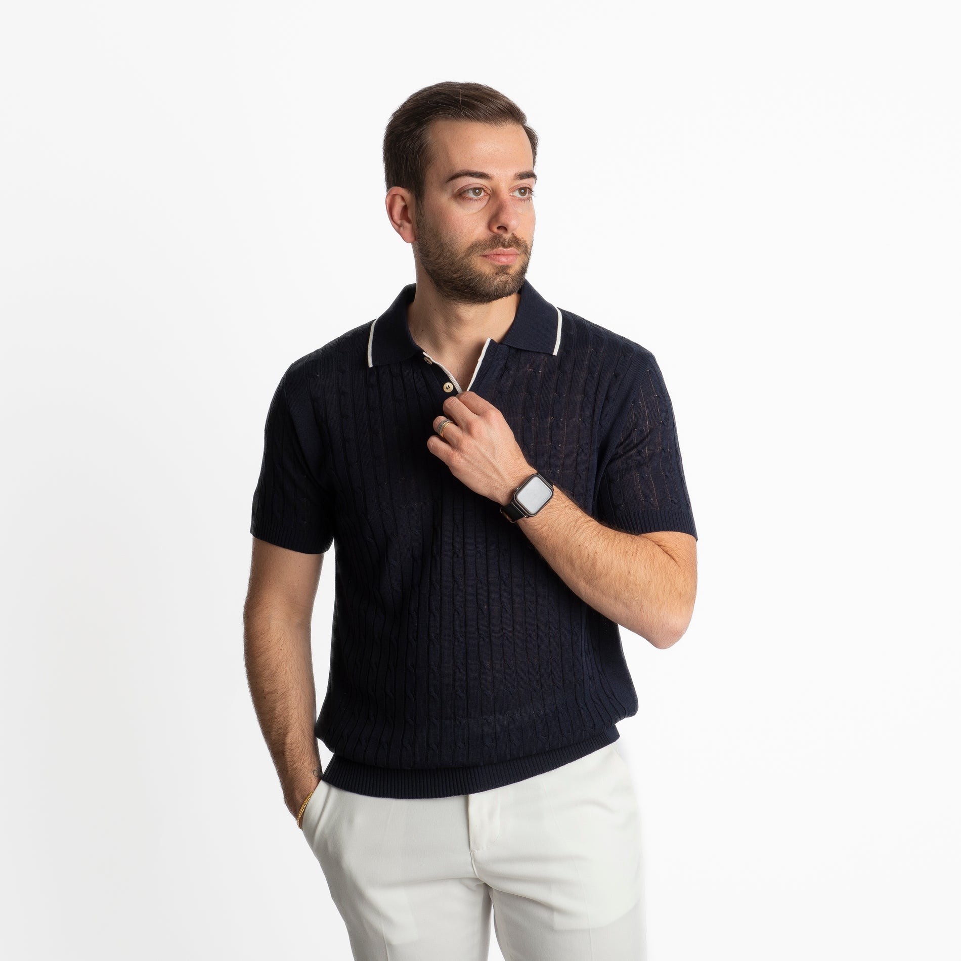 Polo in Filo Sassari Blu