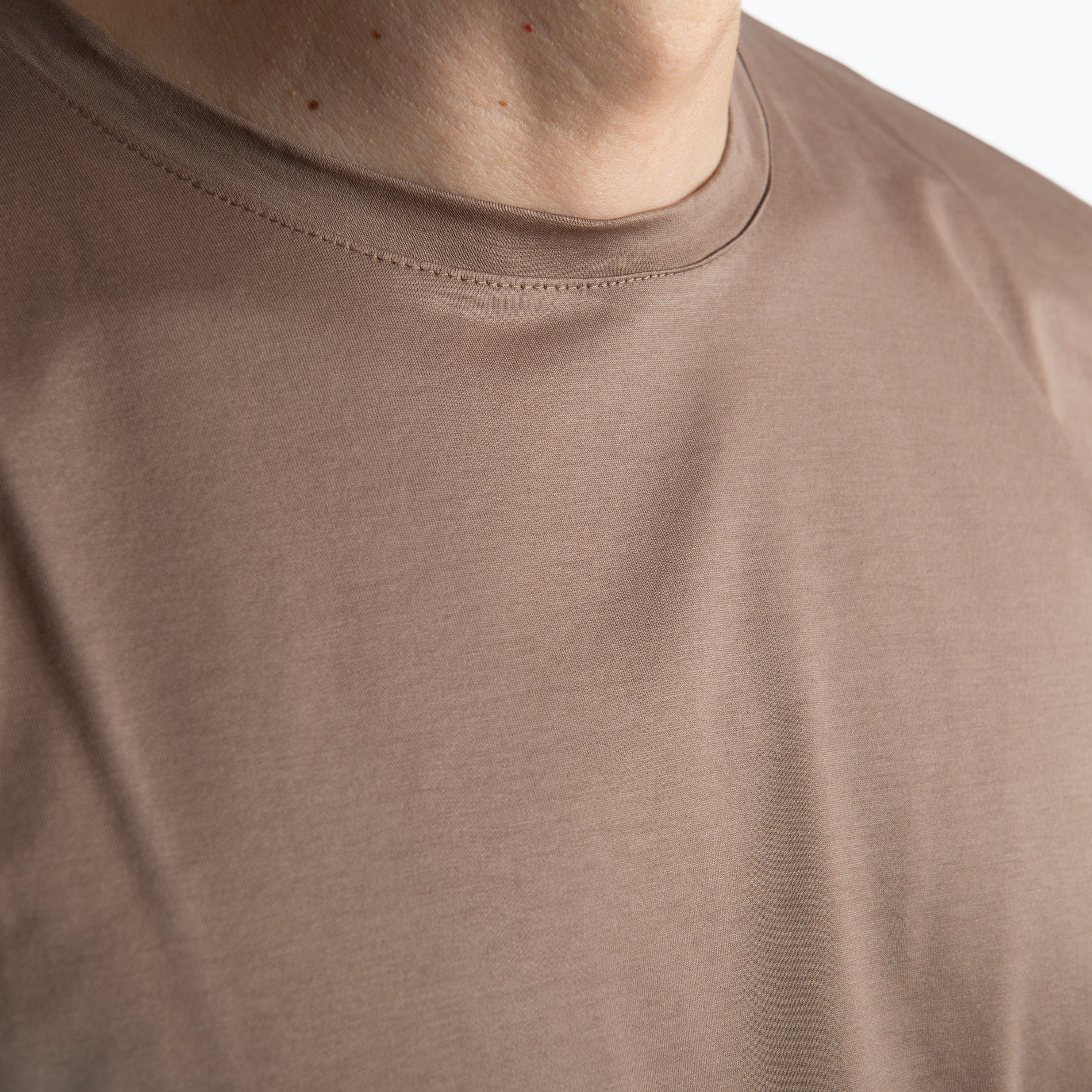 T-shirt Uomo Filo di Scozia Fango