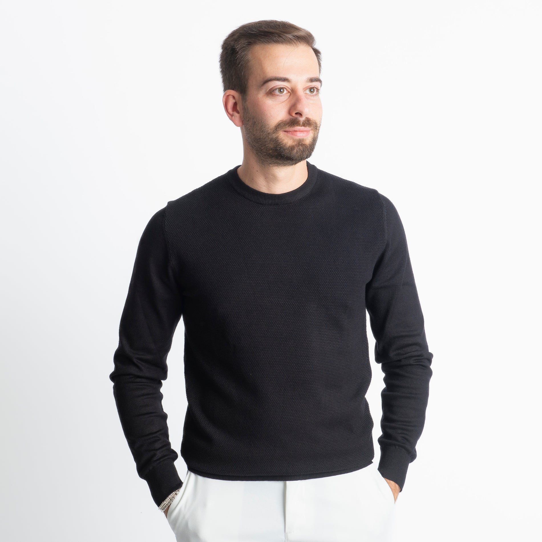 Maglioncino in Maglia M942 Nero