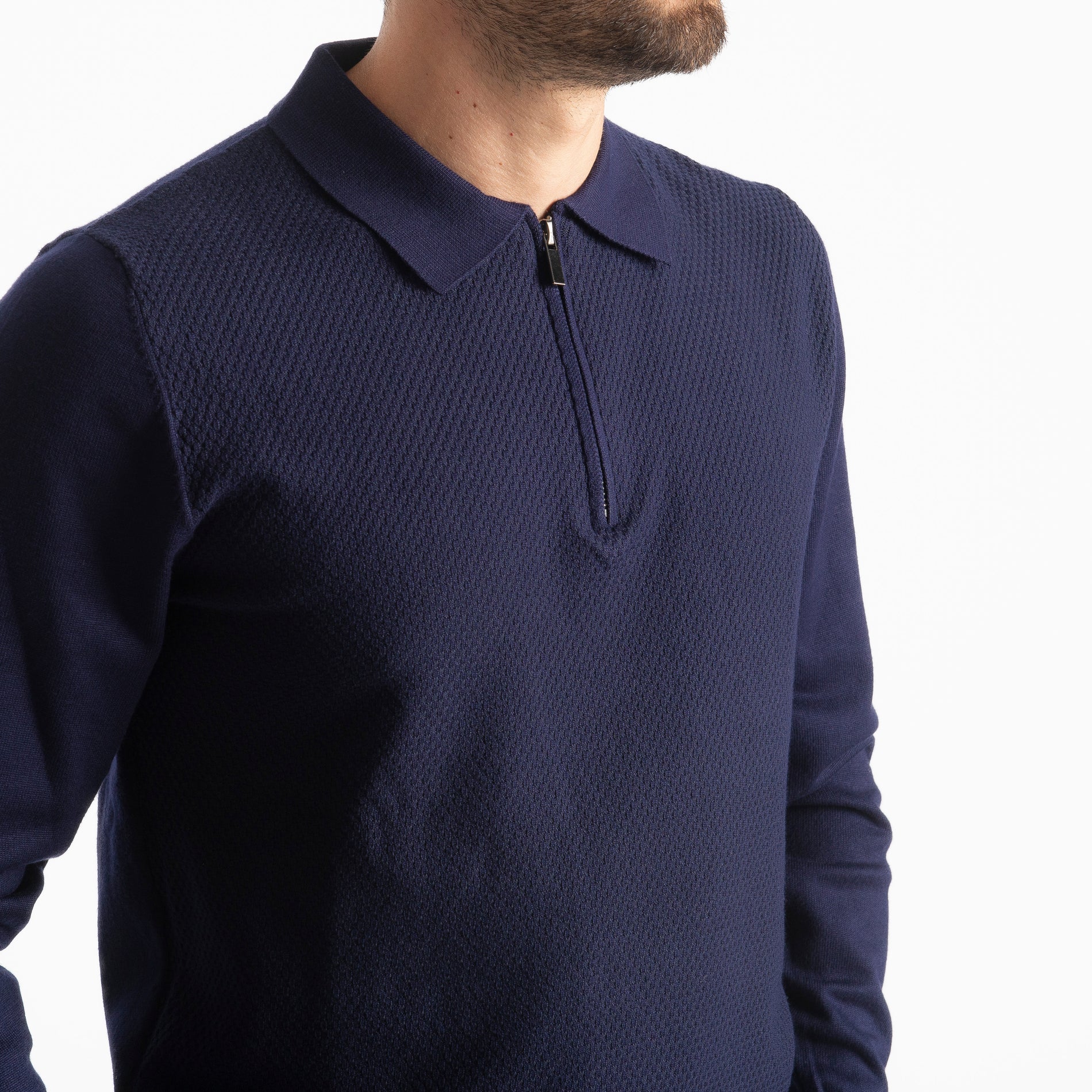 Polo in Maglia M945 Blu