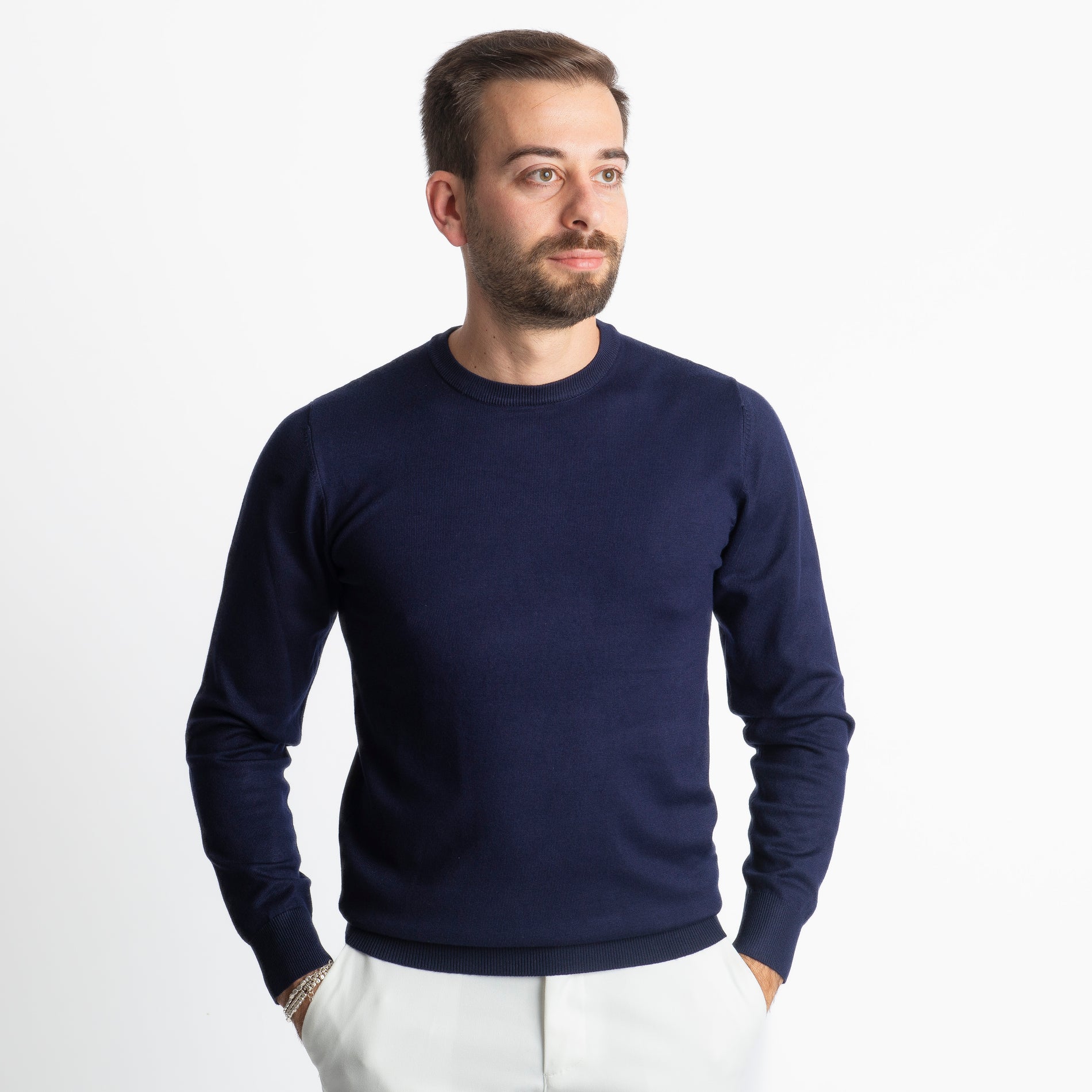 Maglioncino in Maglia MY866 Blu Notte