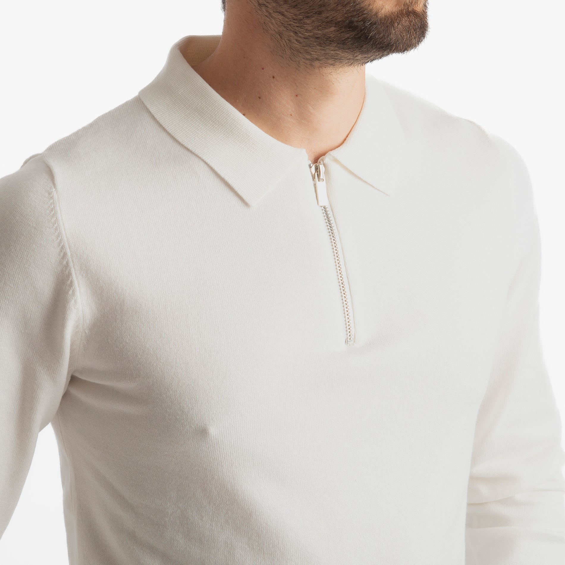 Polo in Maglia M938 Bianco