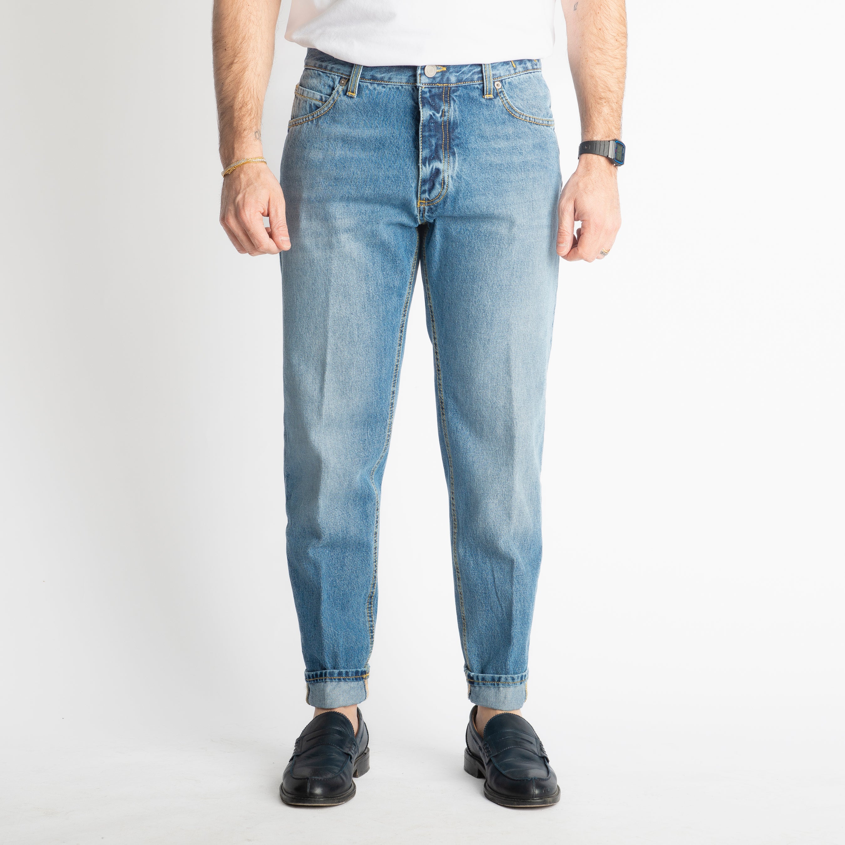 Jeans Straight Fit S130 - Cotone Mercerizzato