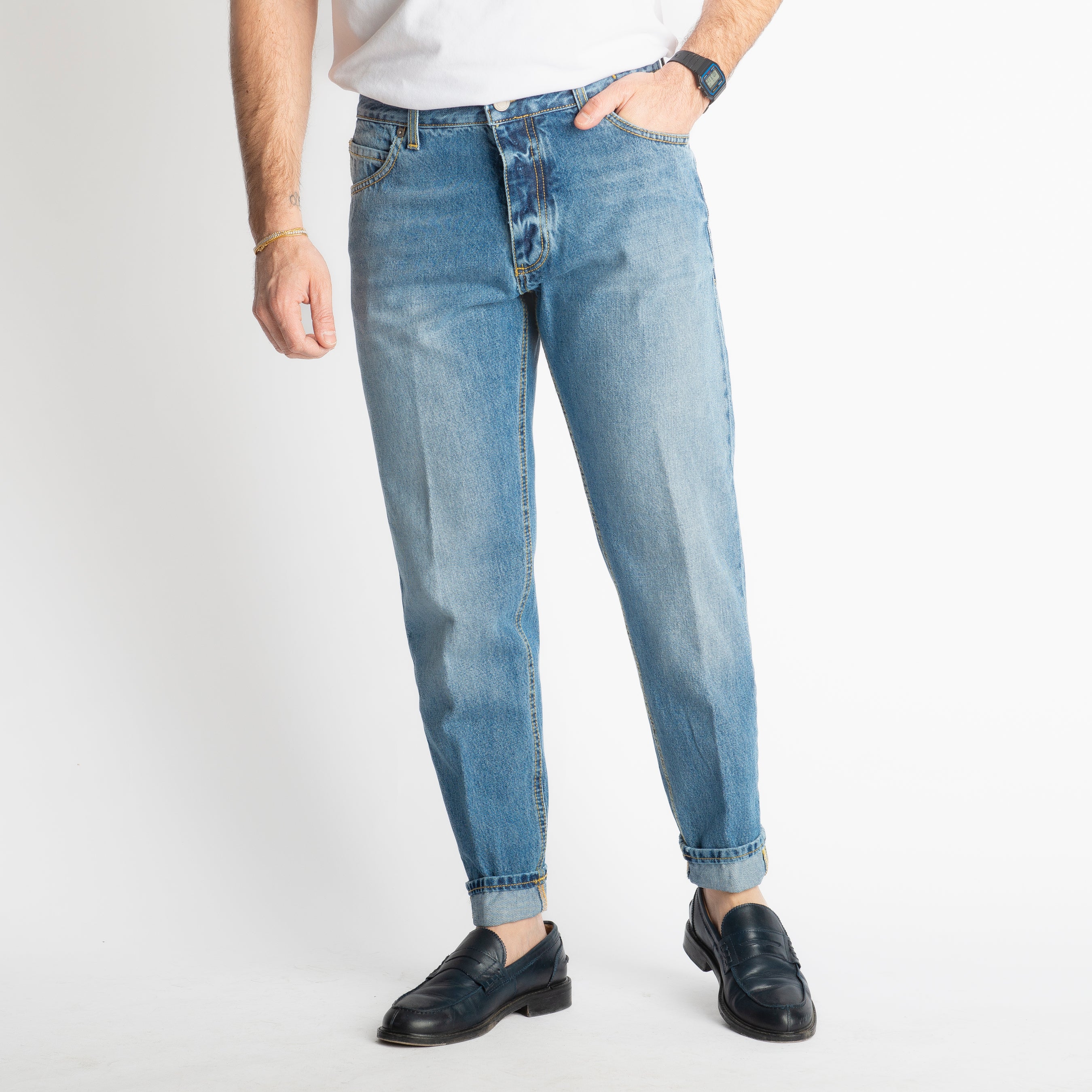 Jeans Straight Fit S130 - Cotone Mercerizzato