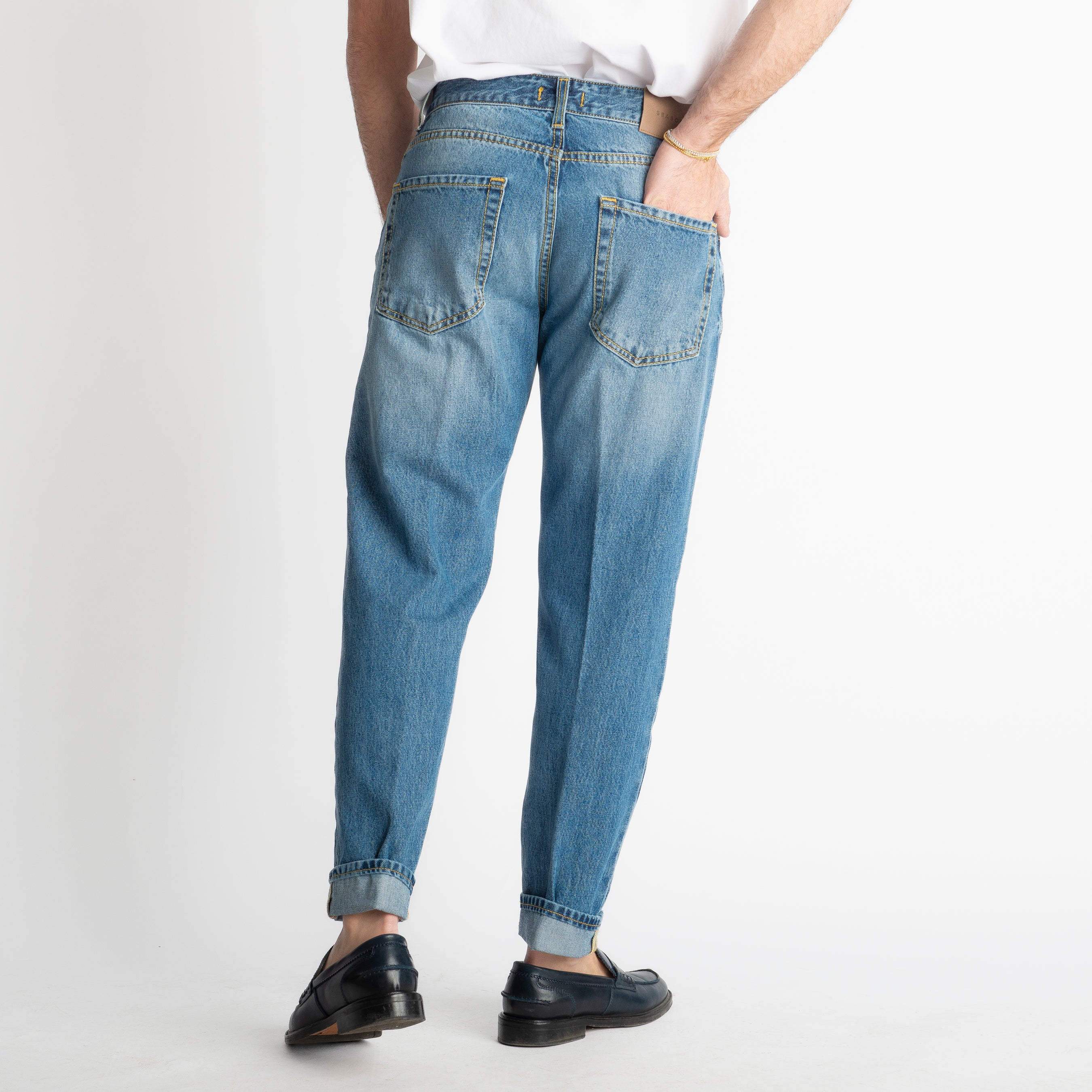 Jeans Straight Fit S130 - Cotone Mercerizzato