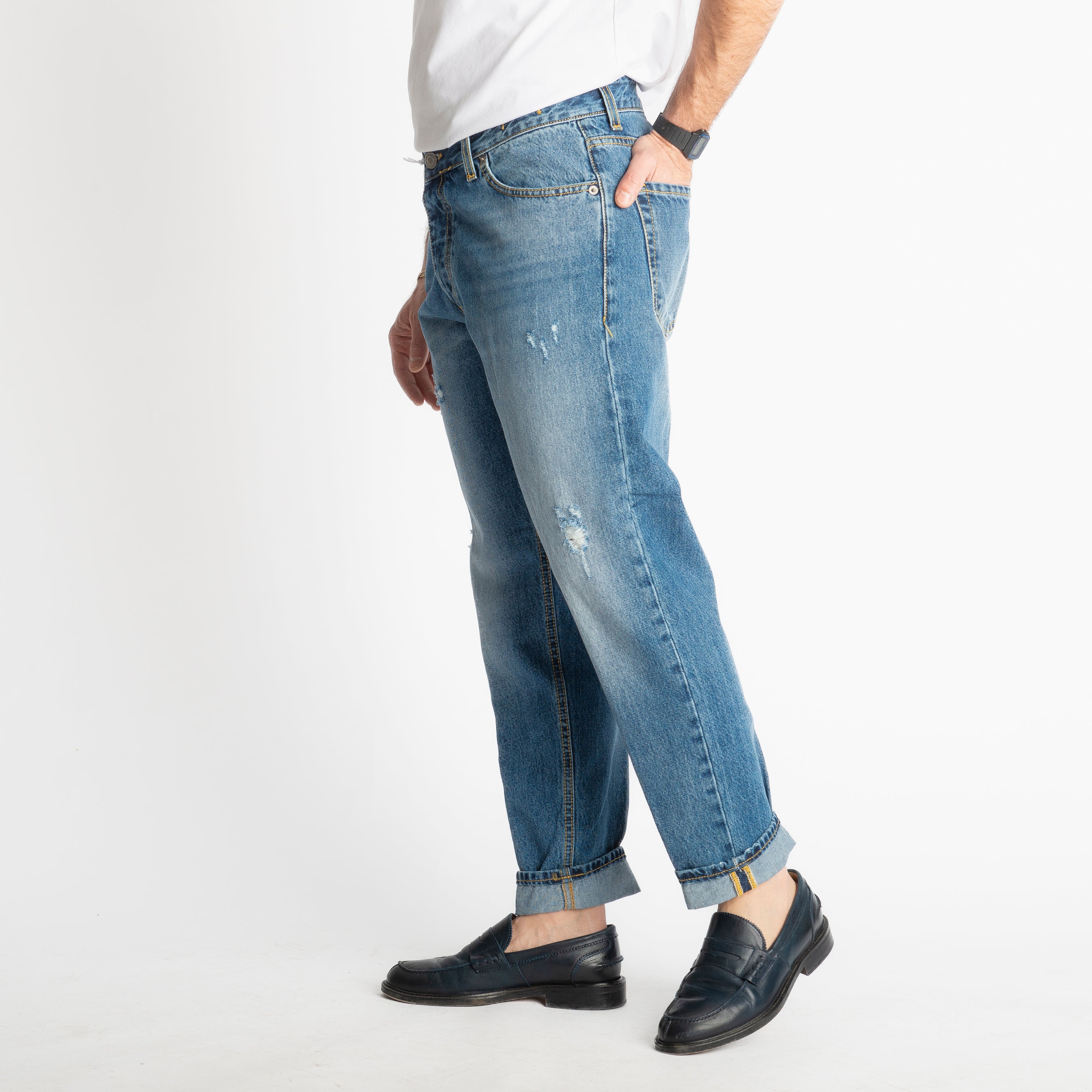 Jeans Straight Fit S186 - Cotone Mercerizzato