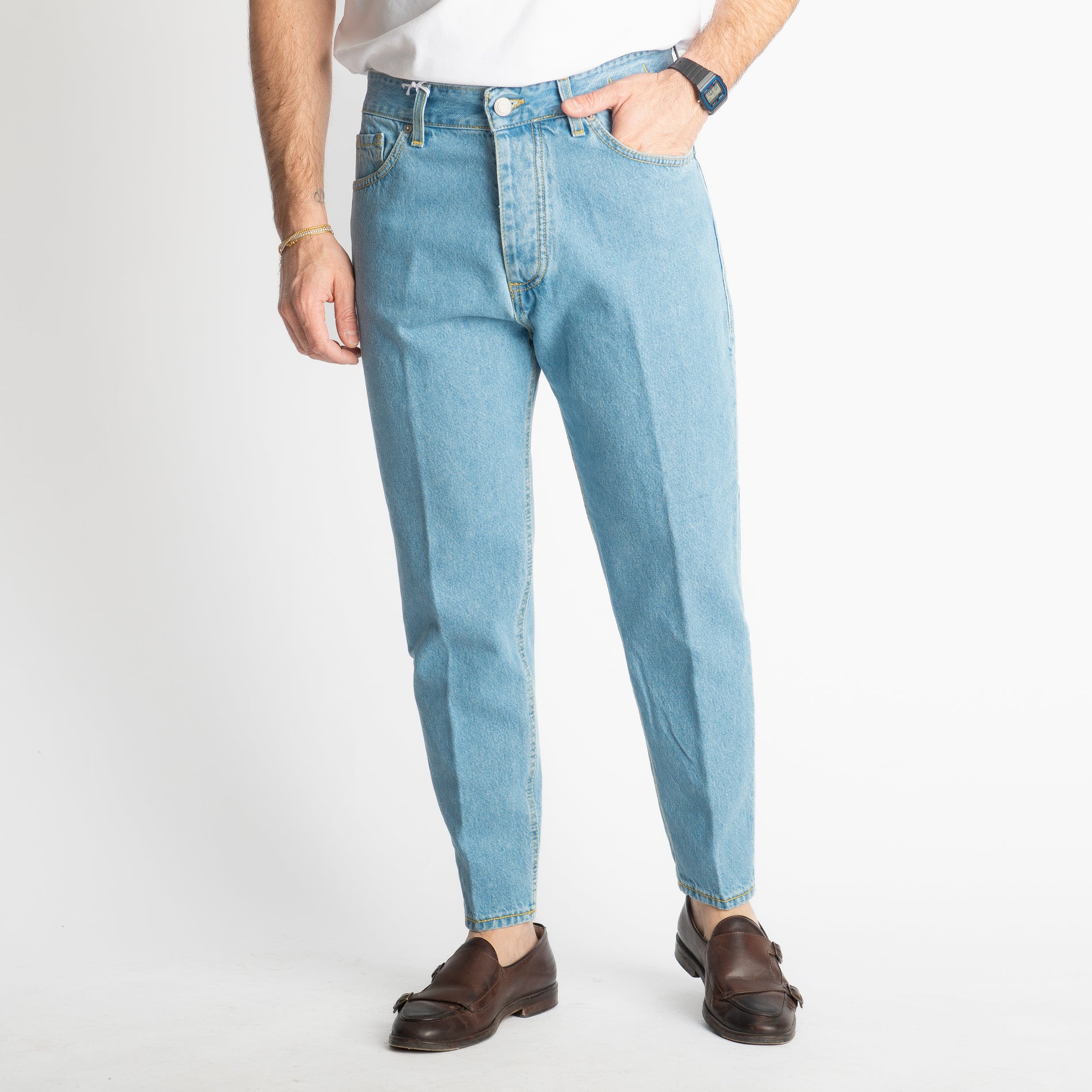 Jeans Carrot Fit Sky Wash