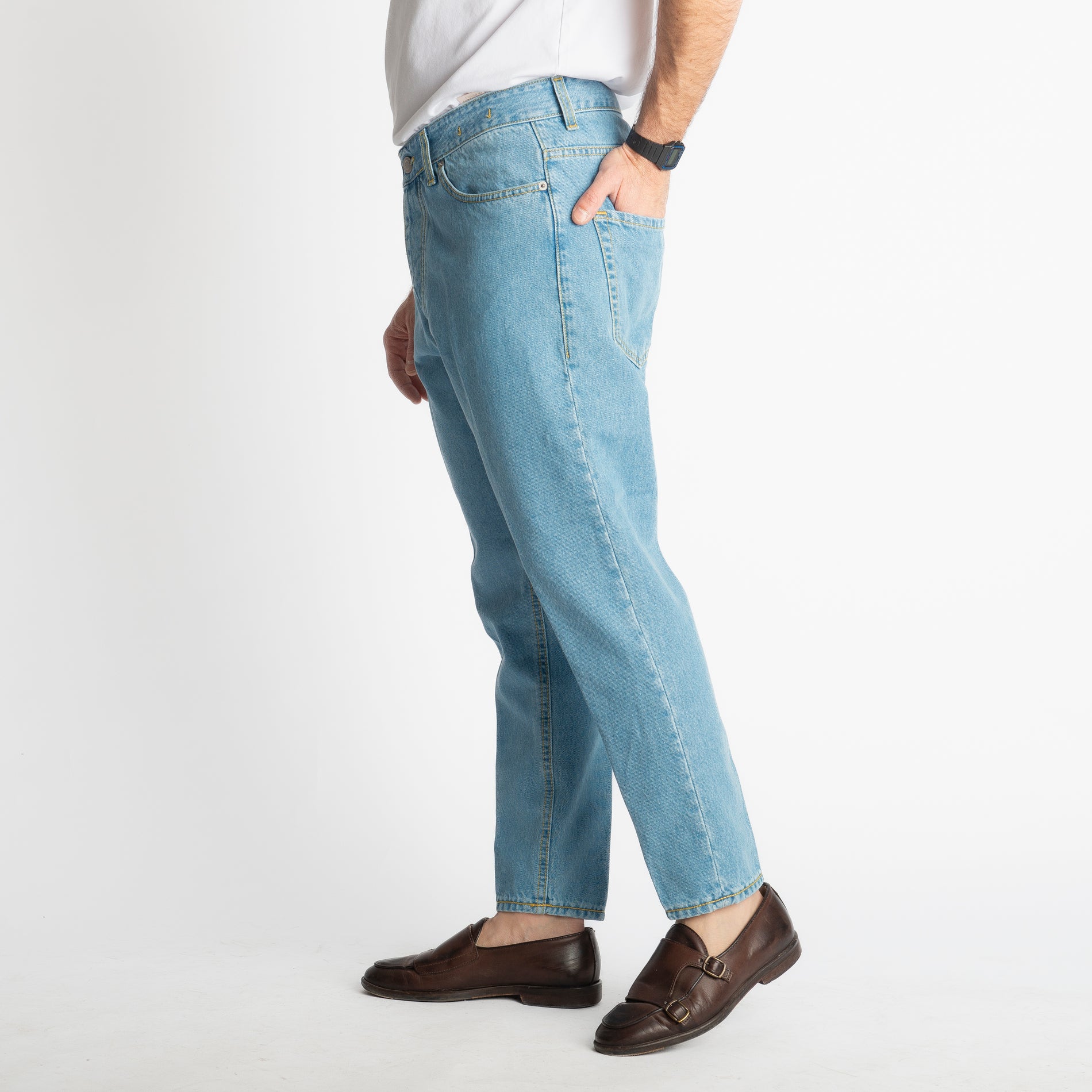 Jeans Carrot Fit Sky Wash