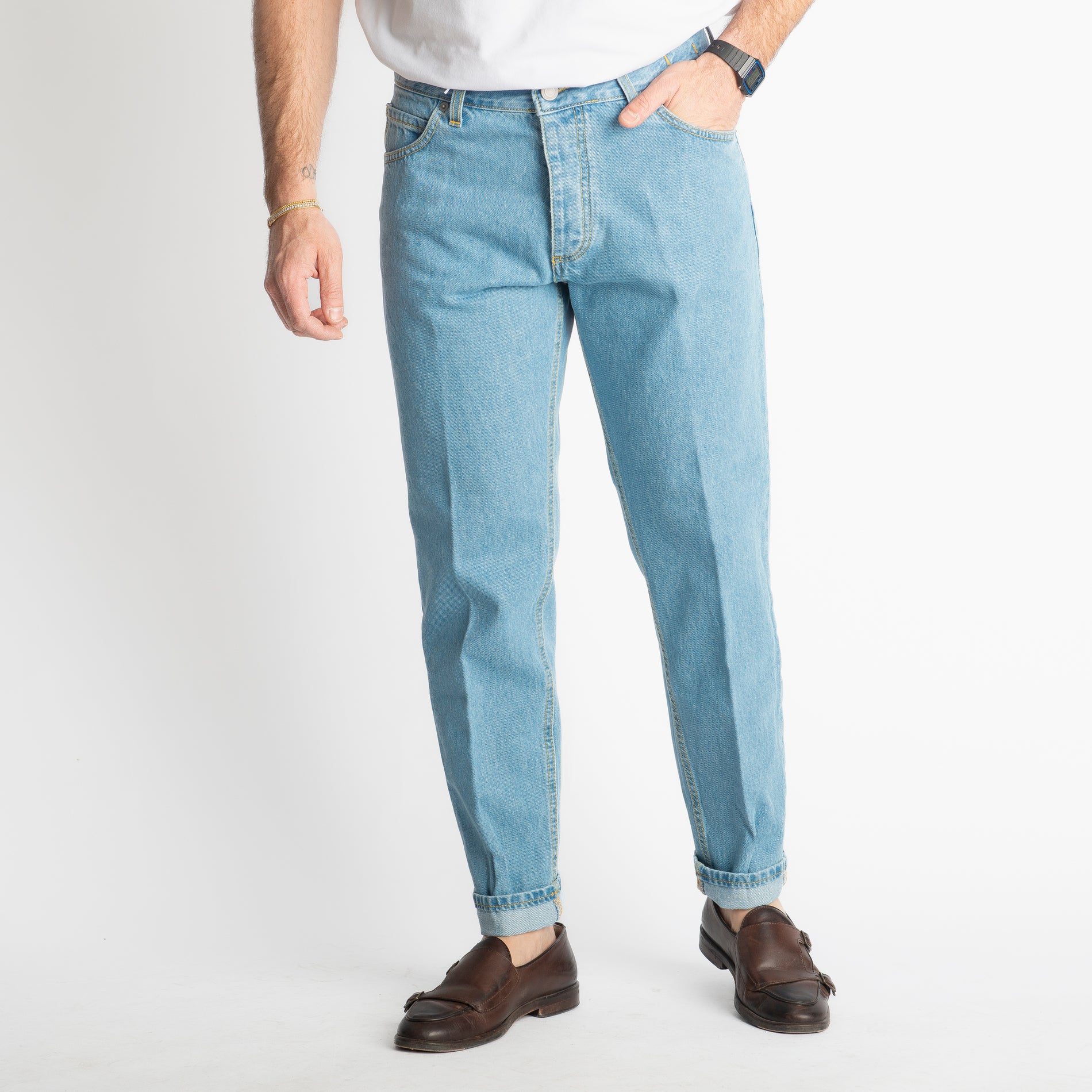 Jeans Straight Fit Sky Wash