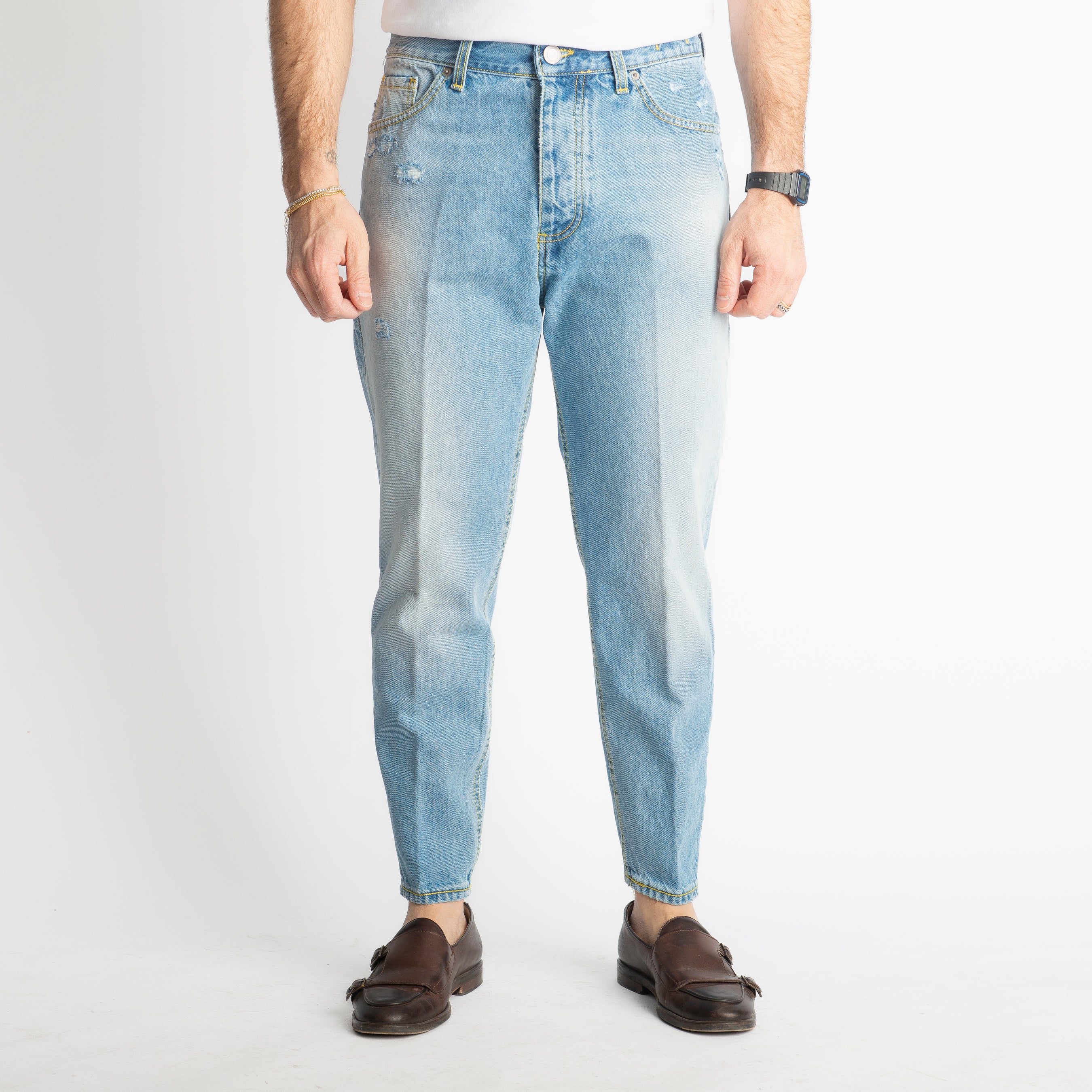 Jeans Carrot Fit S184 - Cotone Mercerizzato