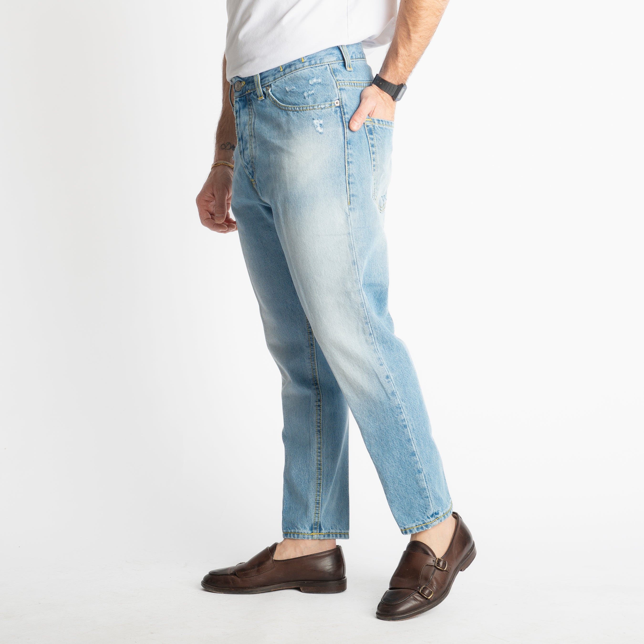Jeans Carrot Fit S184 - Cotone Mercerizzato