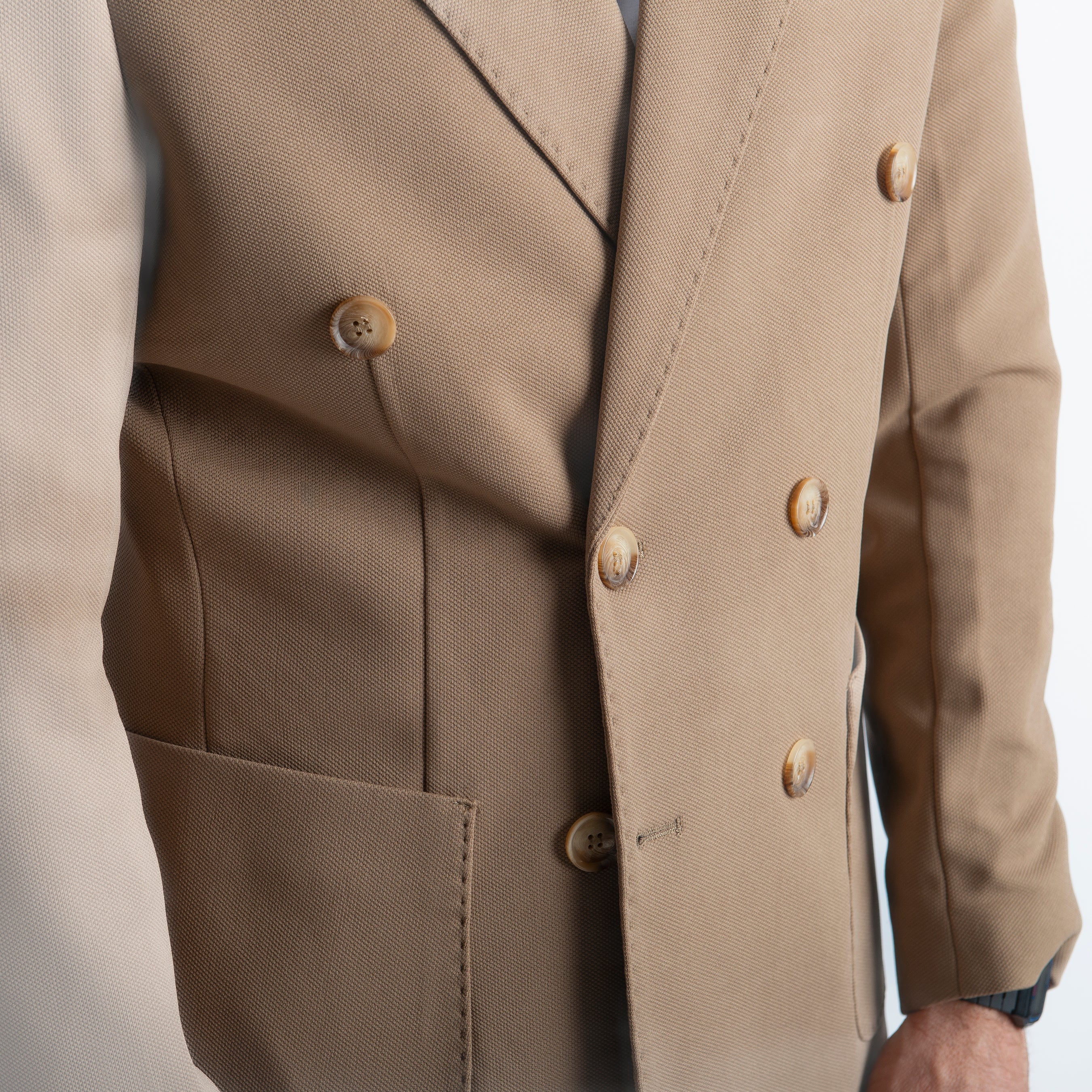 Giacca Brando Doppiopetto Beige