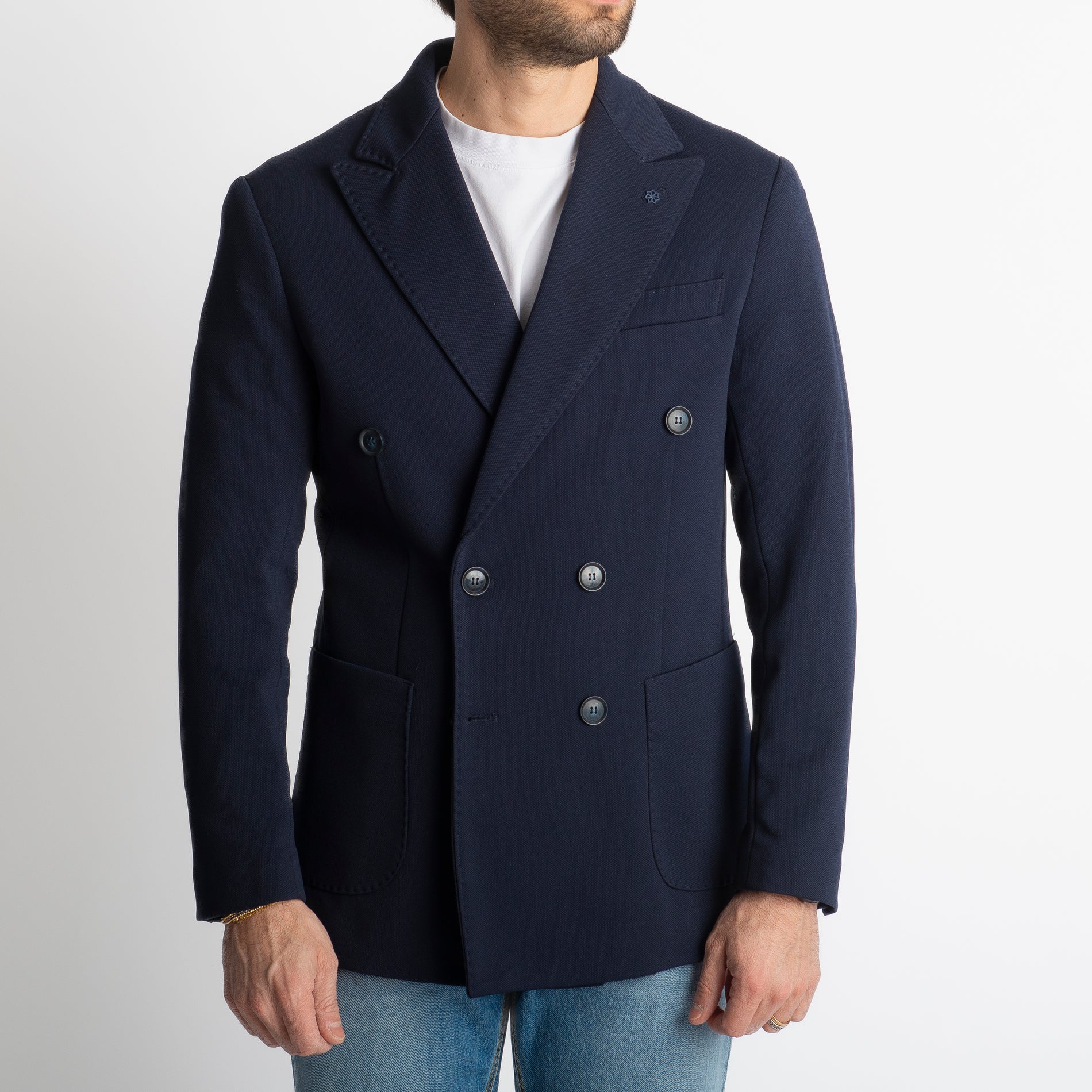 Giacca Brando Doppiopetto Blu