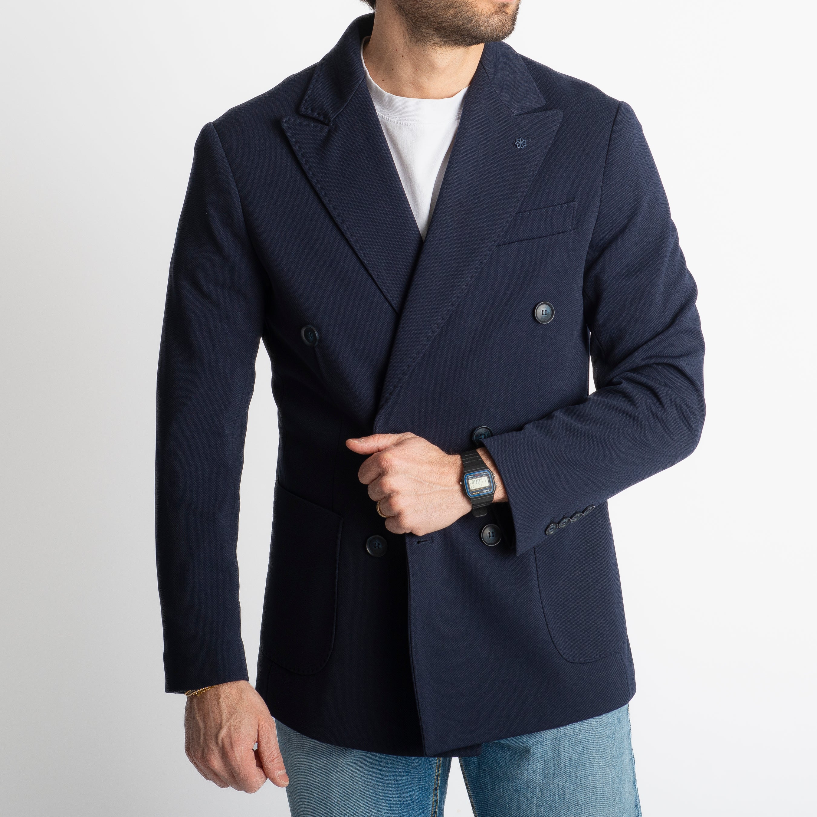 Giacca Brando Doppiopetto Blu