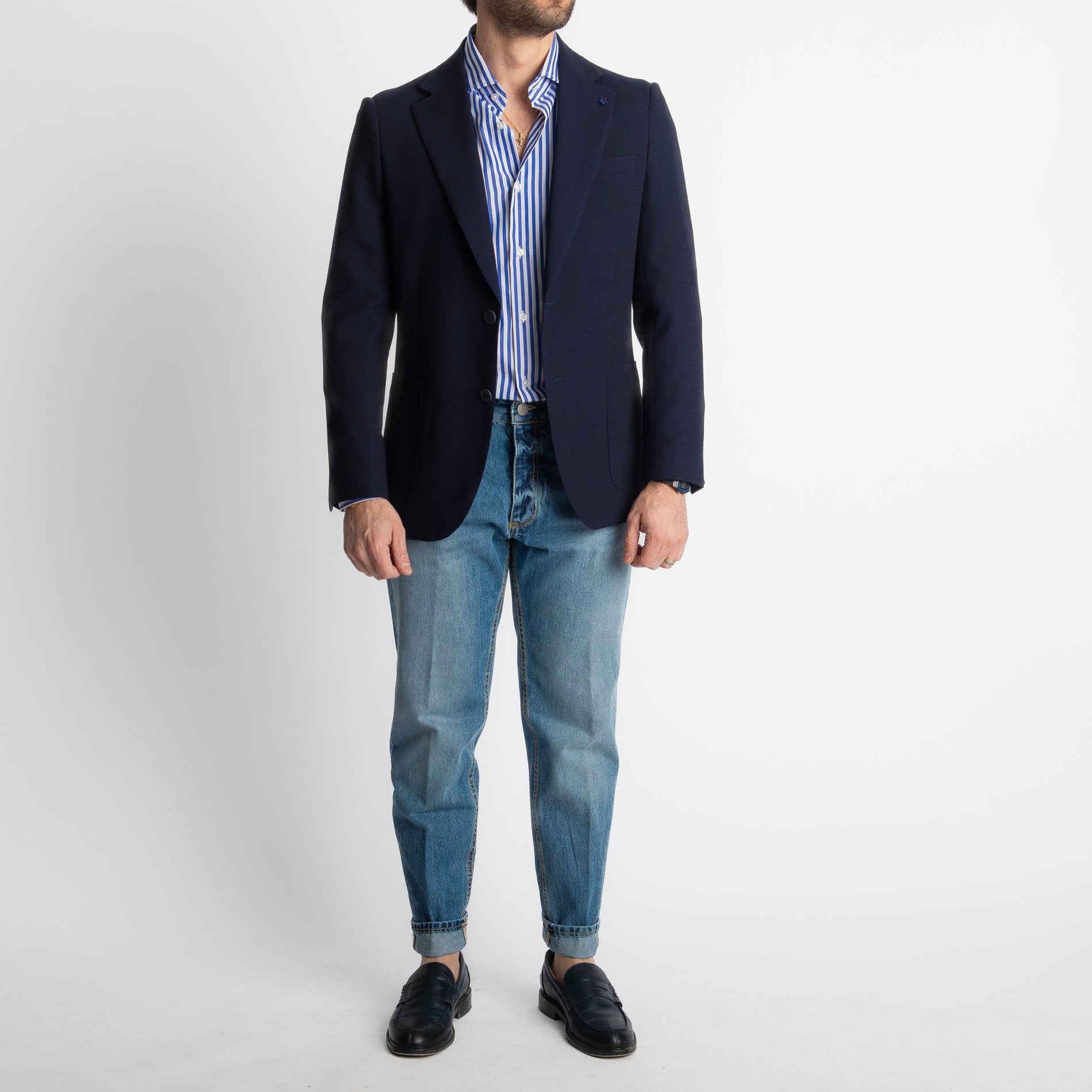 Giacca Brando Monopetto Blu