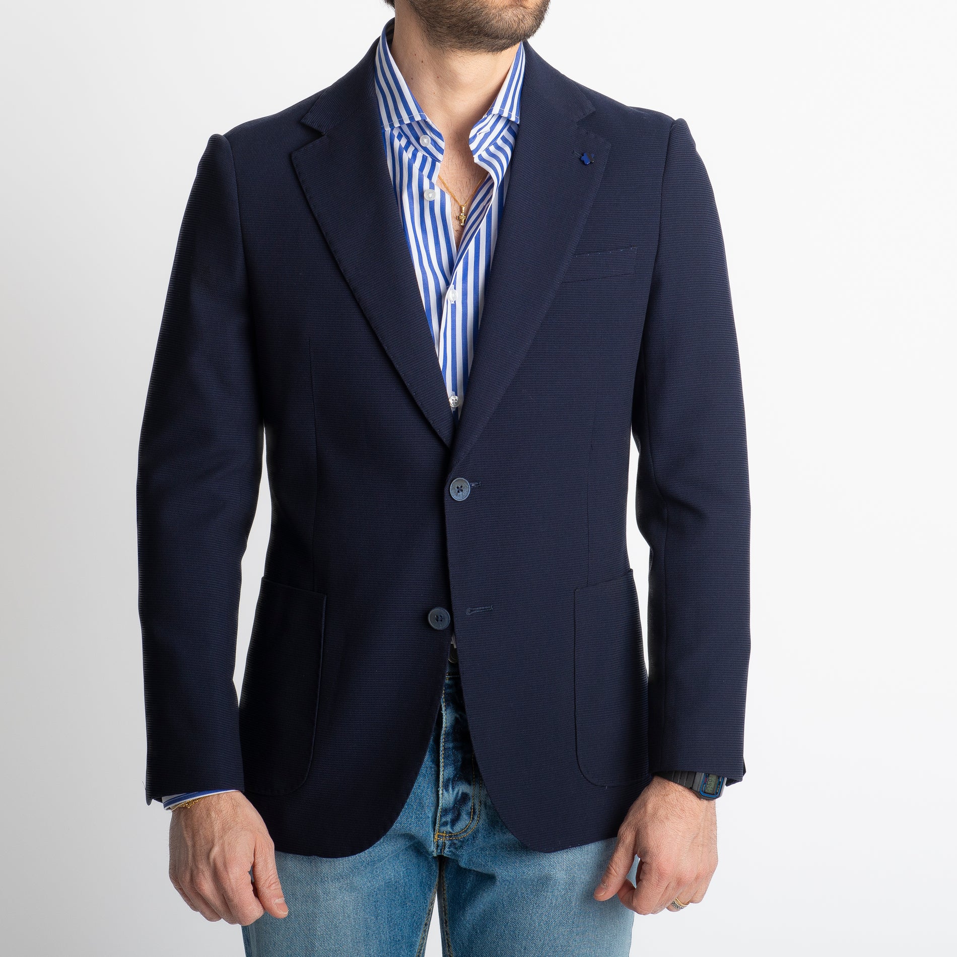 Giacca Brando Monopetto Blu