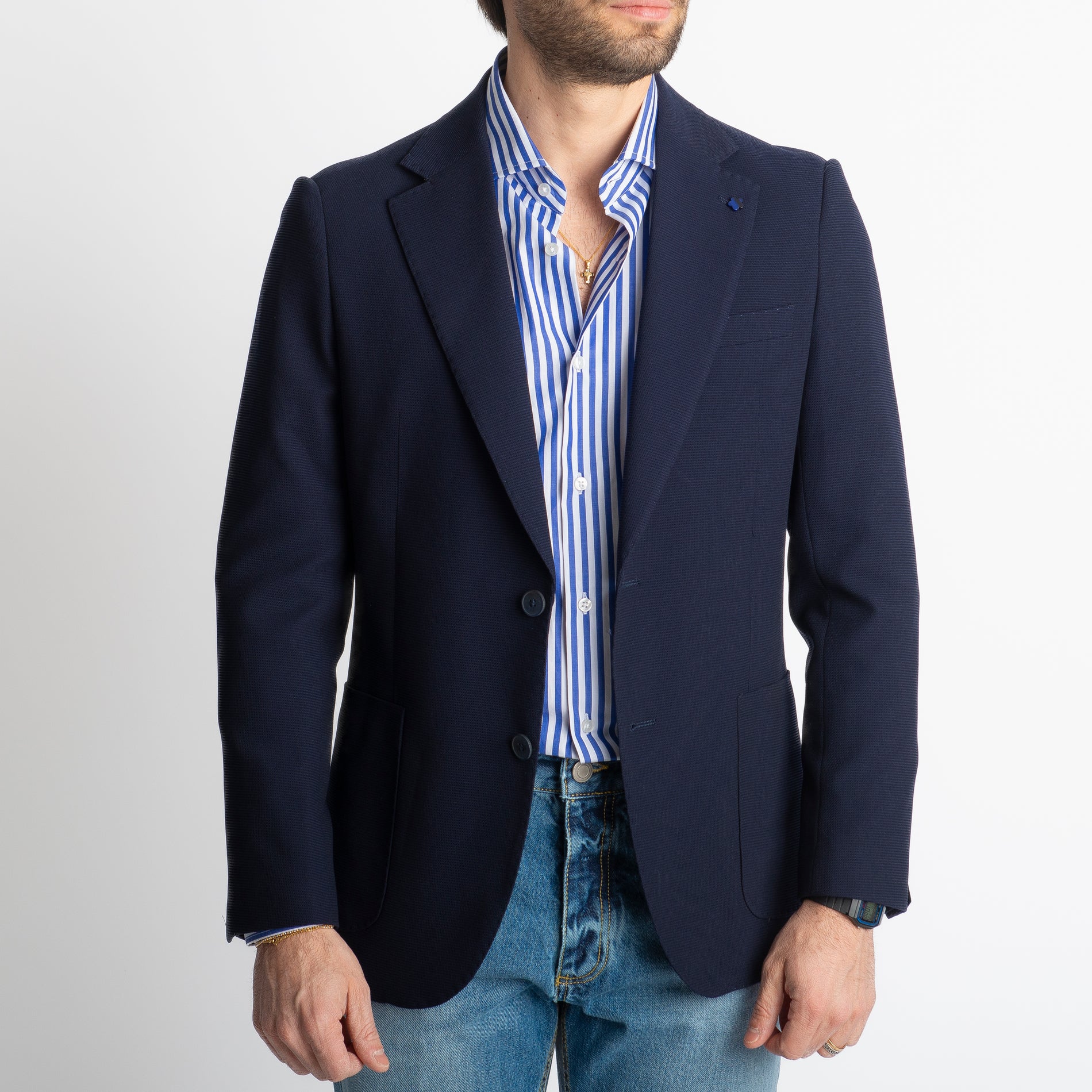 Giacca Brando Monopetto Blu