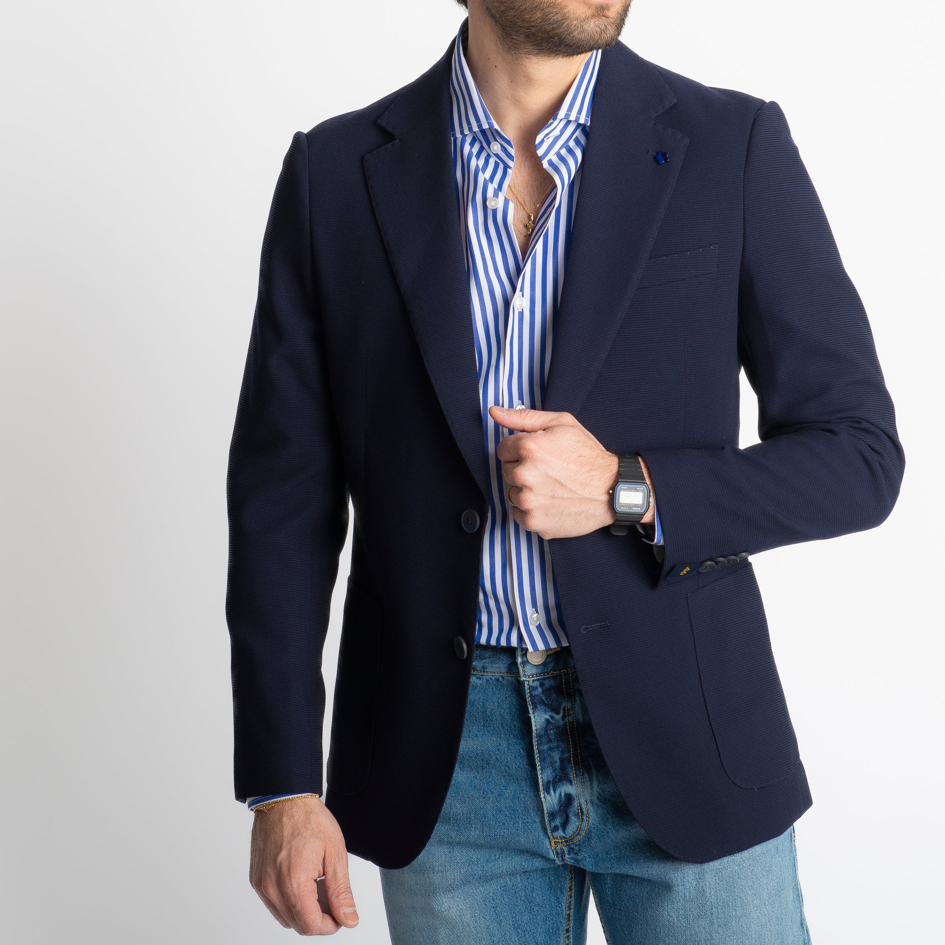 Giacca Brando Monopetto Blu