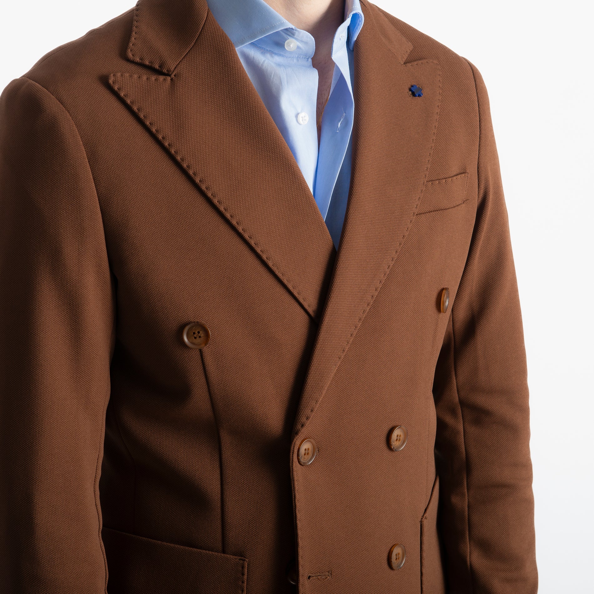 Giacca Brando Doppiopetto Tabacco