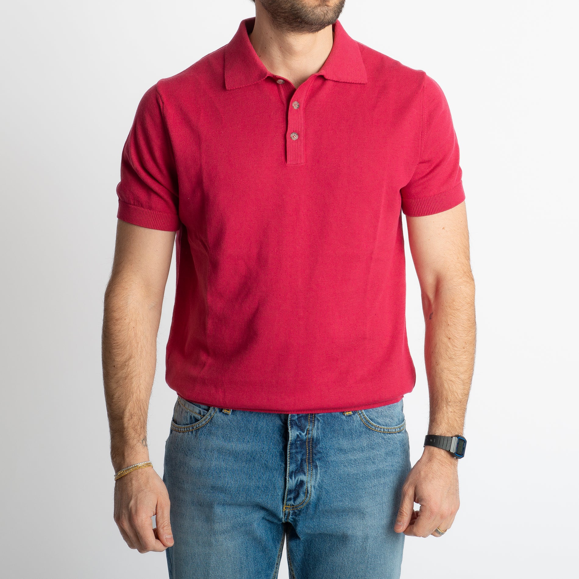 Polo Rimini Mezza Manica Corallo