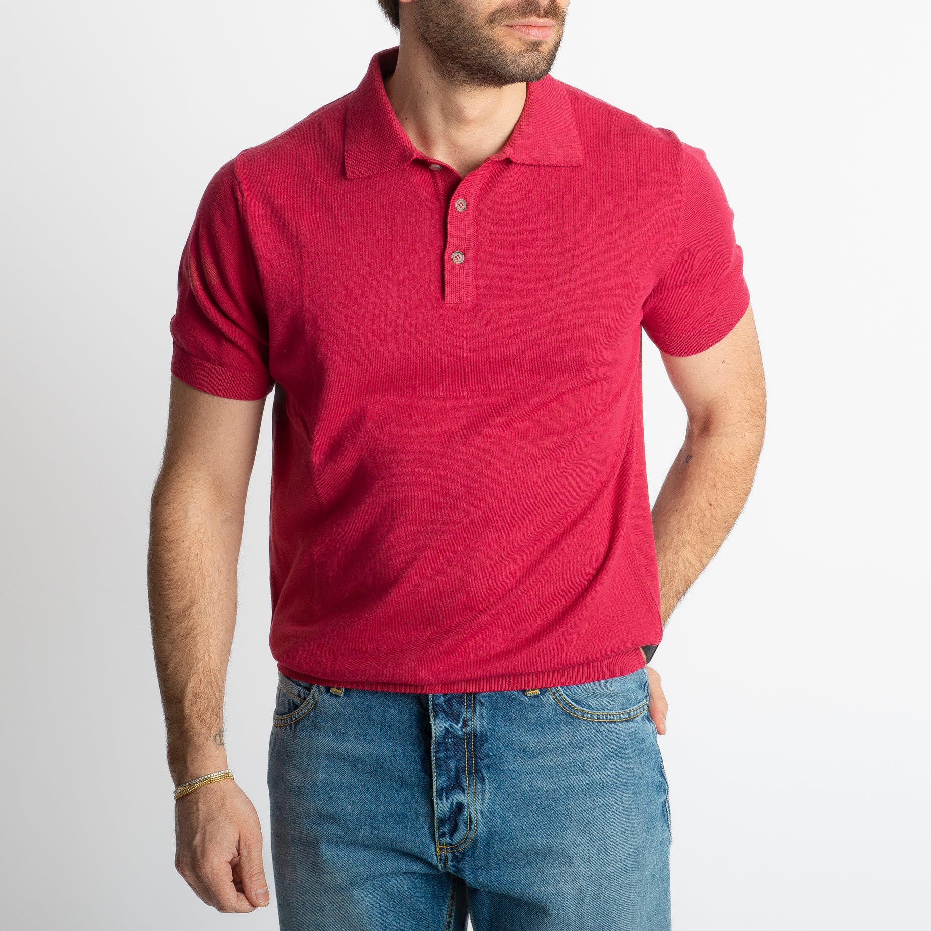 Polo Rimini Mezza Manica Corallo