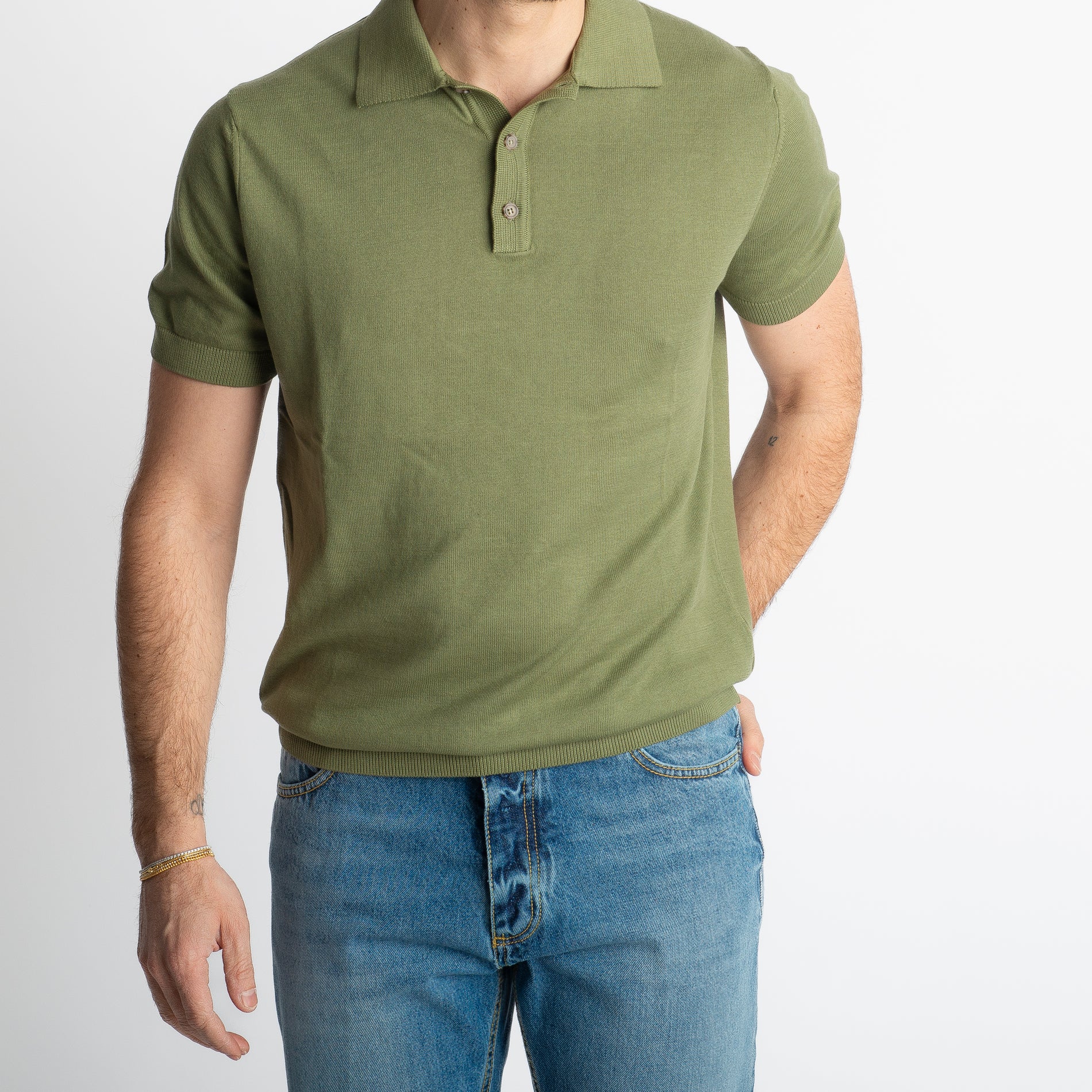 Polo Rimini Mezza Manica Verde